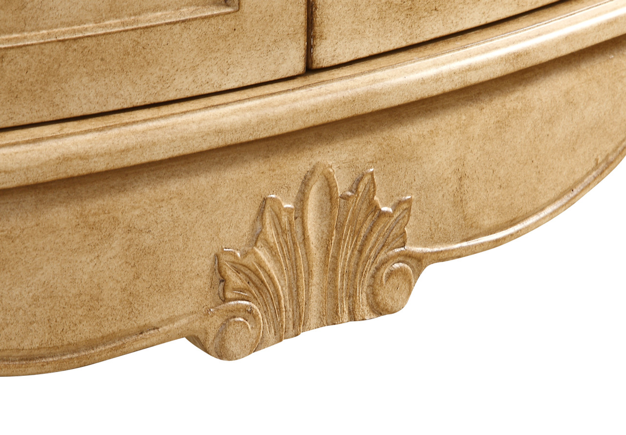 Elegant Kitchen and Bath VF10136AB-VW 36 inch Single Bathroom vanity in Antique Beige with ivory white engineered marble Elegant Kitchen and Bath VF10136AB-VW 36 inch Single Bathroom vanity in Antique Beige with ivory white engineered marble