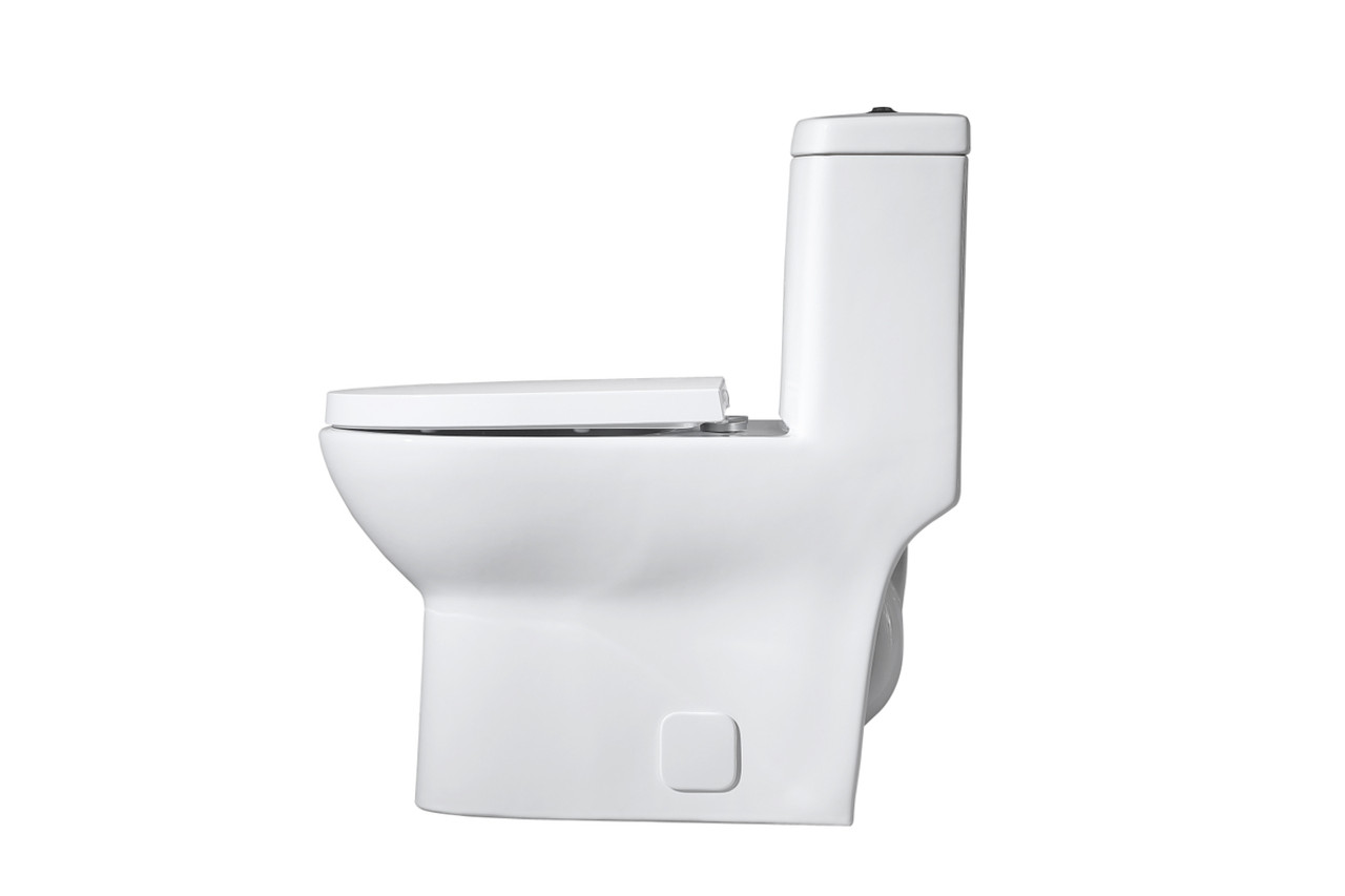 Elegant Kitchen and Bath TOL2001 Winslet One-piece elongated Toilet 28x15x30 in White