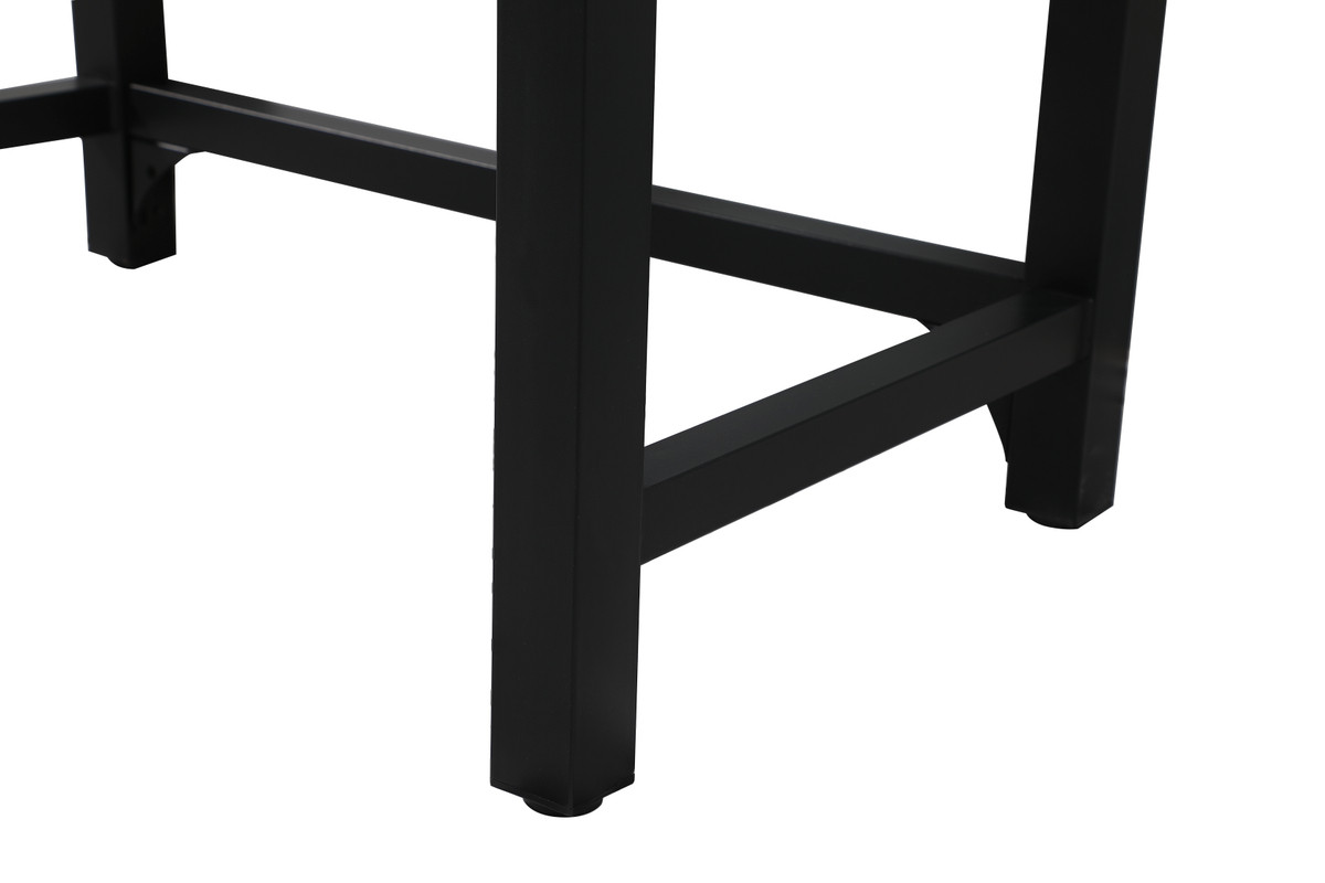 Elegant Kitchen and Bath VF14536BK 36 inch ADA compliant Single bathroom metal vanity in black