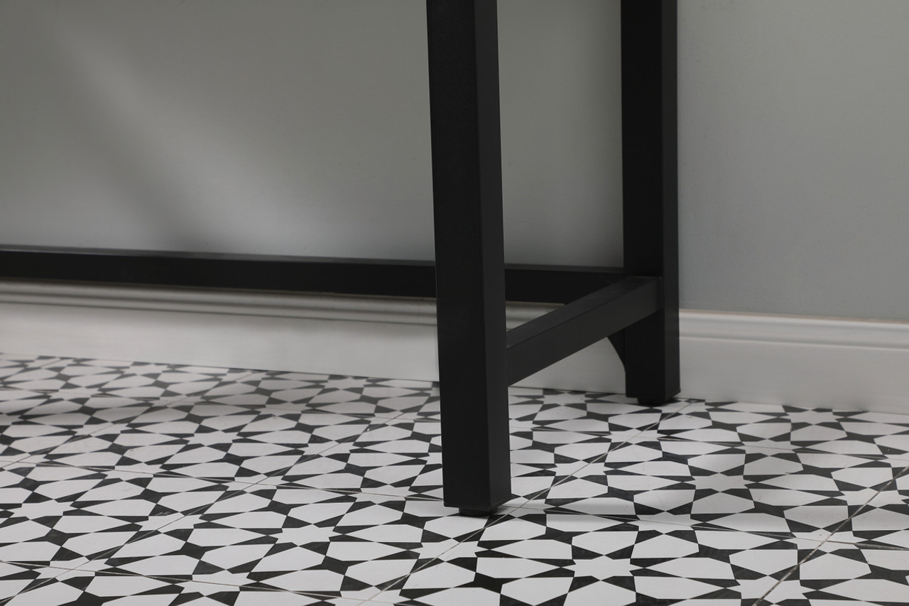 Elegant Kitchen and Bath VF14548BK 48 inch ADA compliant Single bathroom metal vanity in black Elegant Kitchen and Bath VF14548BK 48 inch ADA compliant Single bathroom metal vanity in black