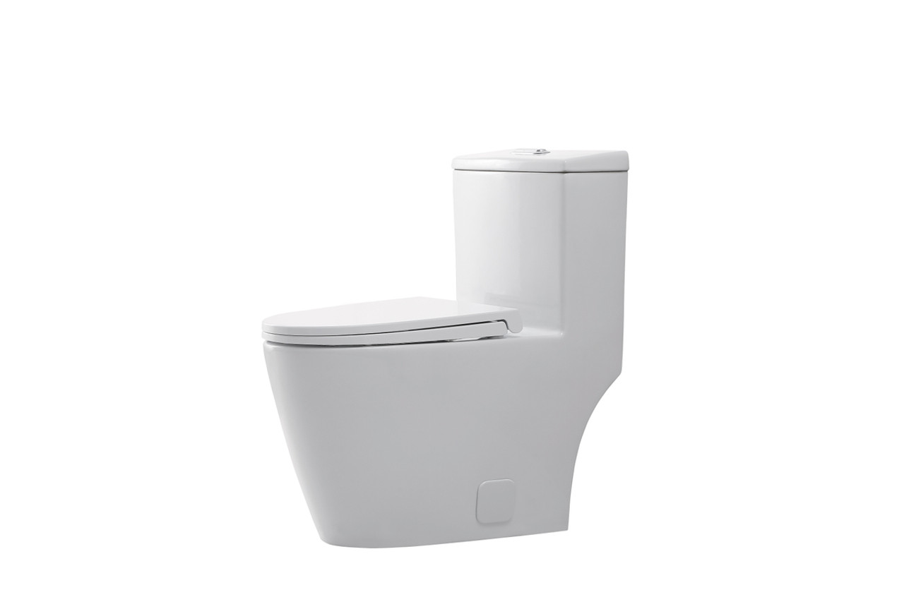 Elegant Kitchen and Bath TOL2002 Winslet One-piece elongated Toilet 28x16x29 in White