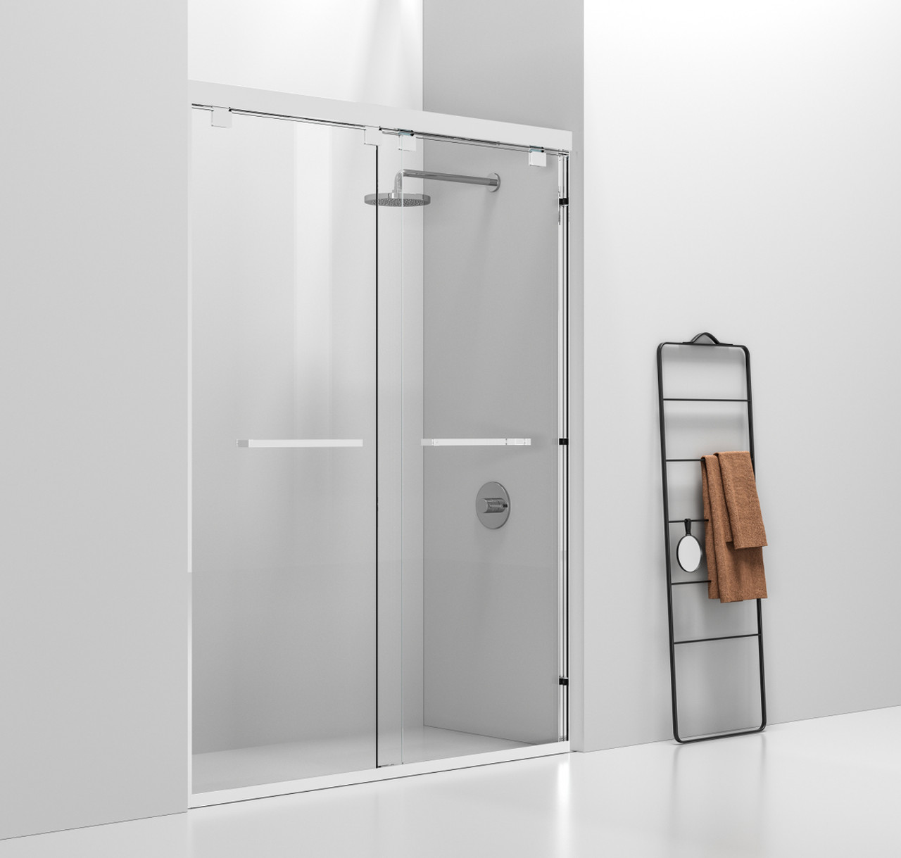 Elegant Kitchen and Bath SD303-6076PCH Semi-frameless shower door 60 x 76 Polished Chrome