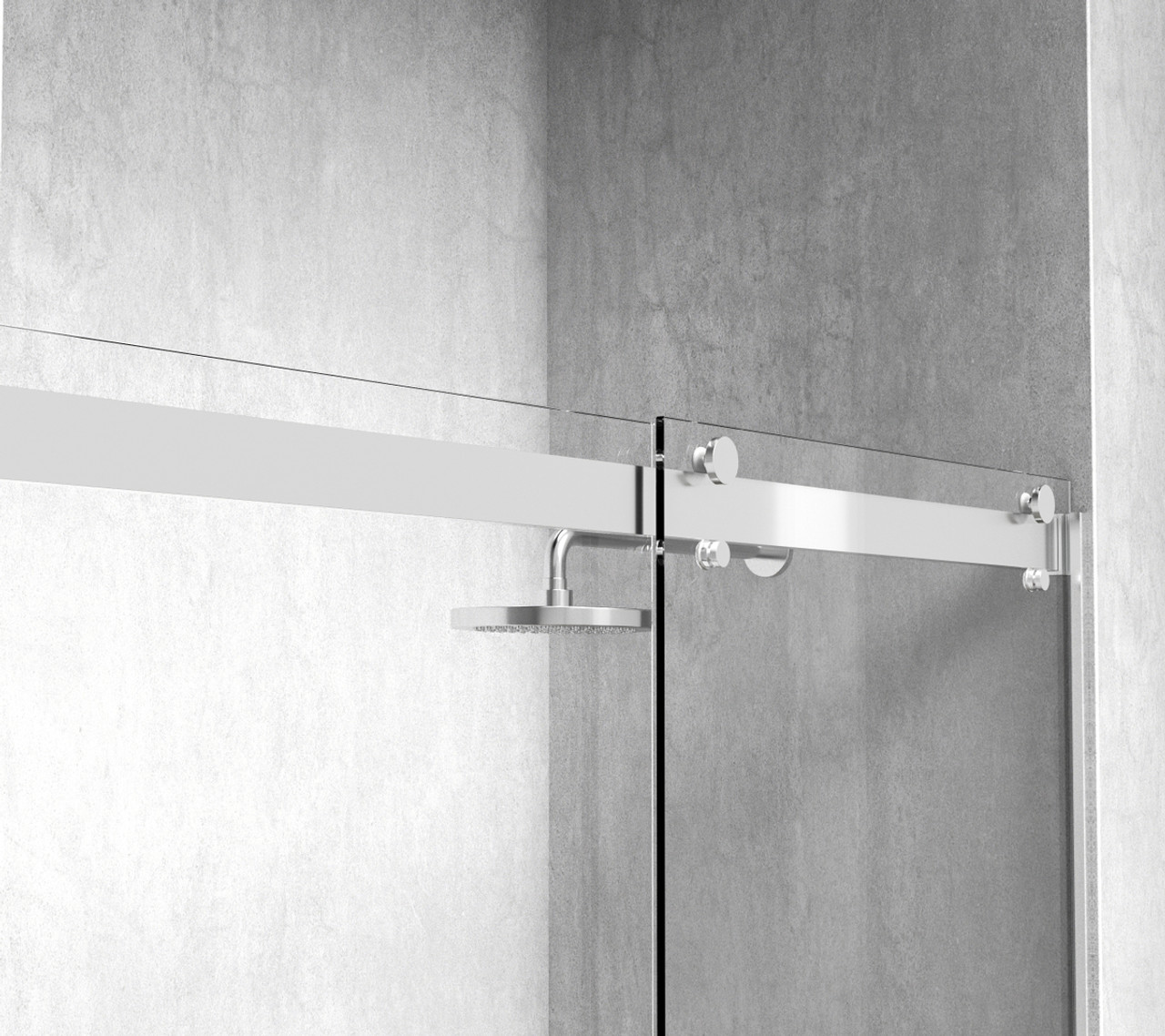 Elegant Kitchen and Bath SD202-4876PCH Frameless shower door 48 x 76 Polished Chrome