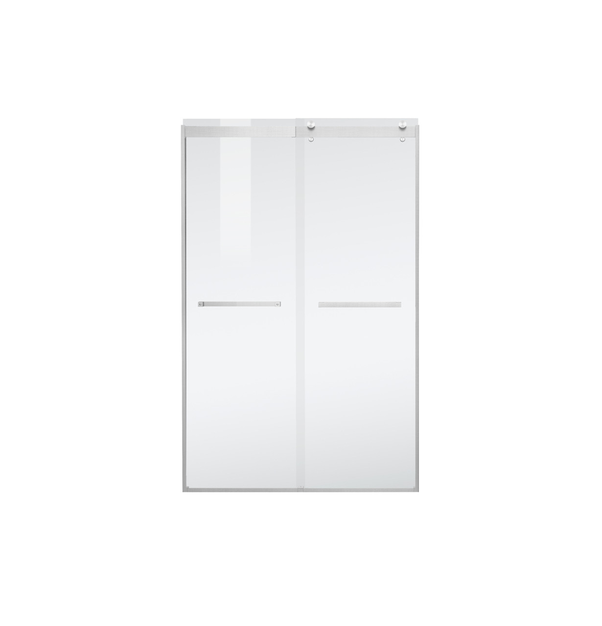 Elegant Kitchen and Bath SD202-4876BNK Frameless shower door 48 x 76 Brushed Nickel