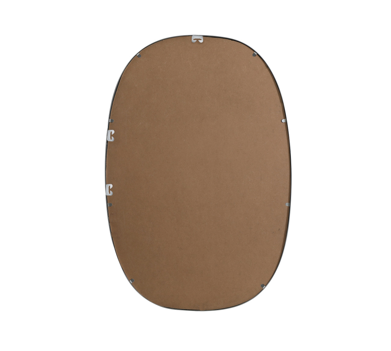 Elegant Decor MR2B2740SIL Metal Frame Oval Mirror 27x40 Inch in Silver Elegant Decor MR2B2740SIL Metal Frame Oval Mirror 27x40 Inch in Silver