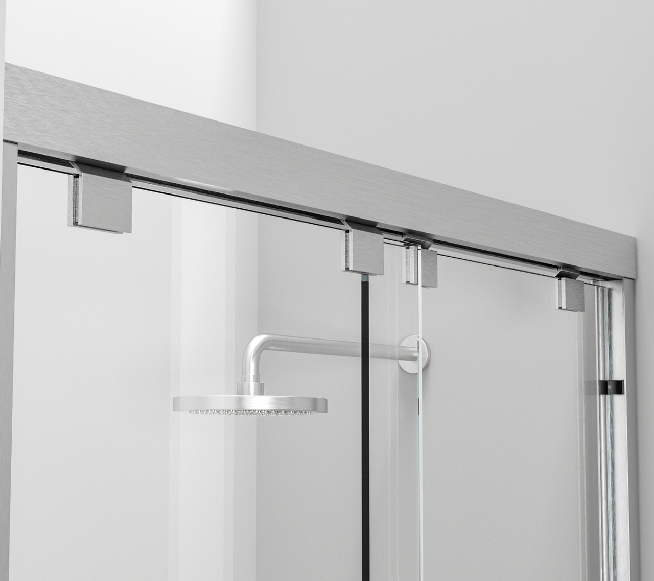 Elegant Kitchen and Bath TD333-6060BNK Semi-frameless tub door 60 x 60 Brushed Nickel Elegant Kitchen and Bath TD333-6060BNK Semi-frameless tub door 60 x 60 Brushed Nickel