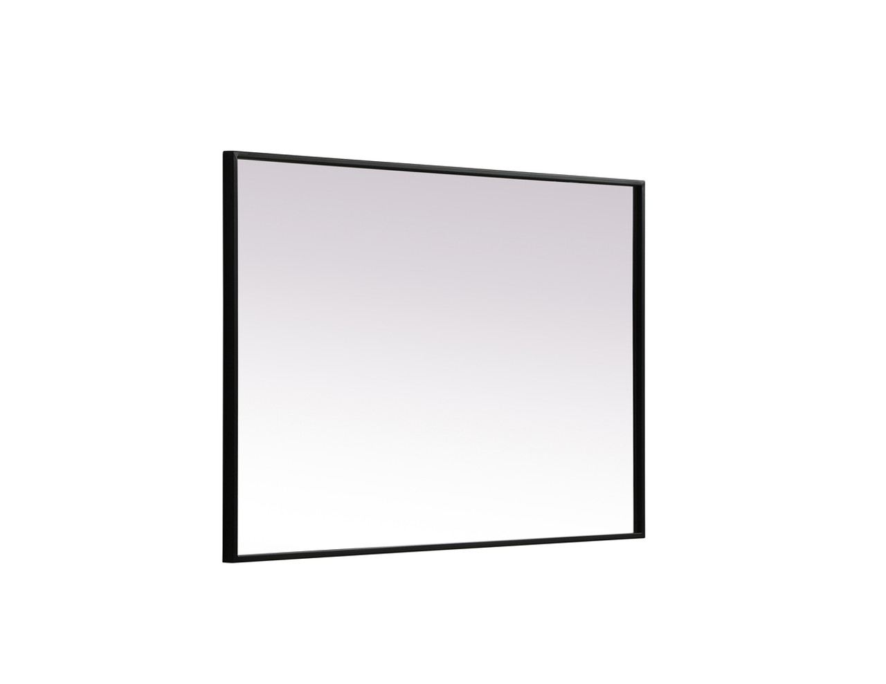 Elegant Decor MR42436BK Metal Frame Rectangle Mirror 24x36 Inch in Black