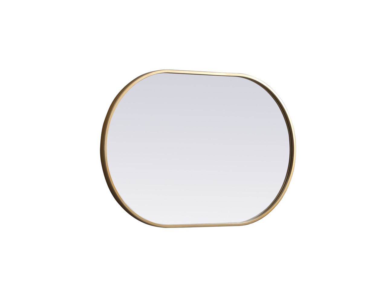 Elegant Decor MR2A2030BRS Metal Frame Oval Mirror 20x30 Inch in Brass Elegant Decor MR2A2030BRS Metal Frame Oval Mirror 20x30 Inch in Brass