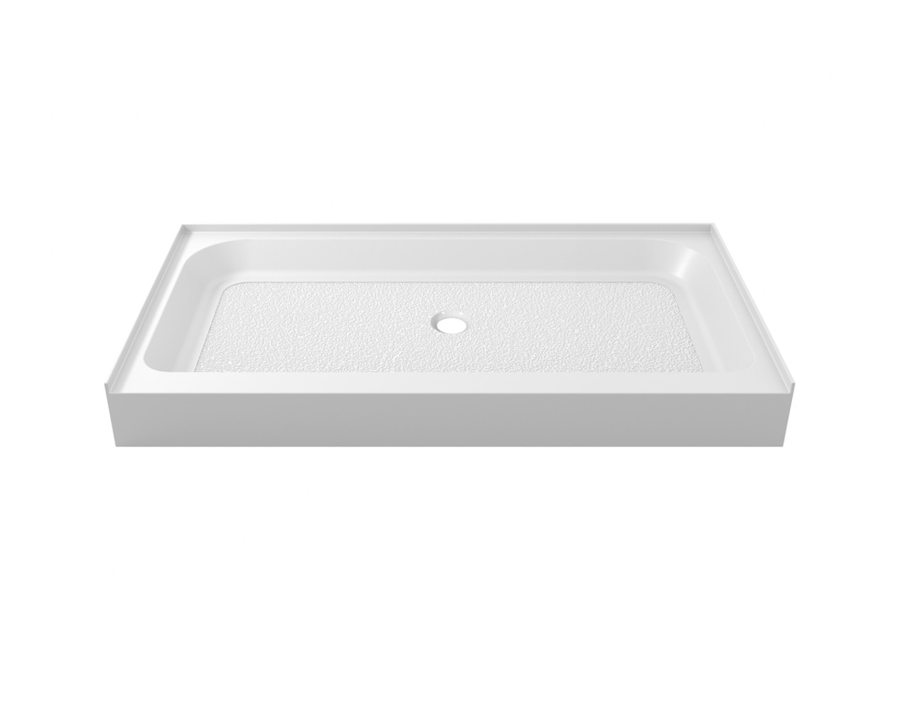 Elegant Kitchen and Bath STY01-C4832 48x32 inch Single threshold shower tray center drain in glossy white