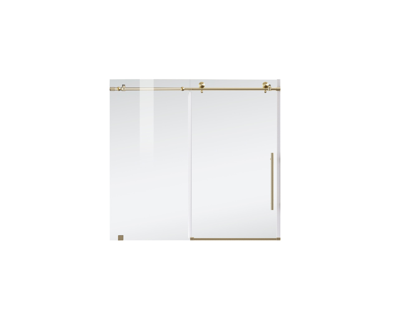 Elegant Kitchen and Bath TD111-6060BGD Frameless tub door 60 x 60 Brushed Gold