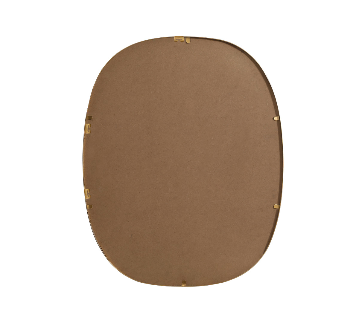 Elegant Decor MR2B2430BRS Metal Frame Oval Mirror 24x30 Inch in Brass