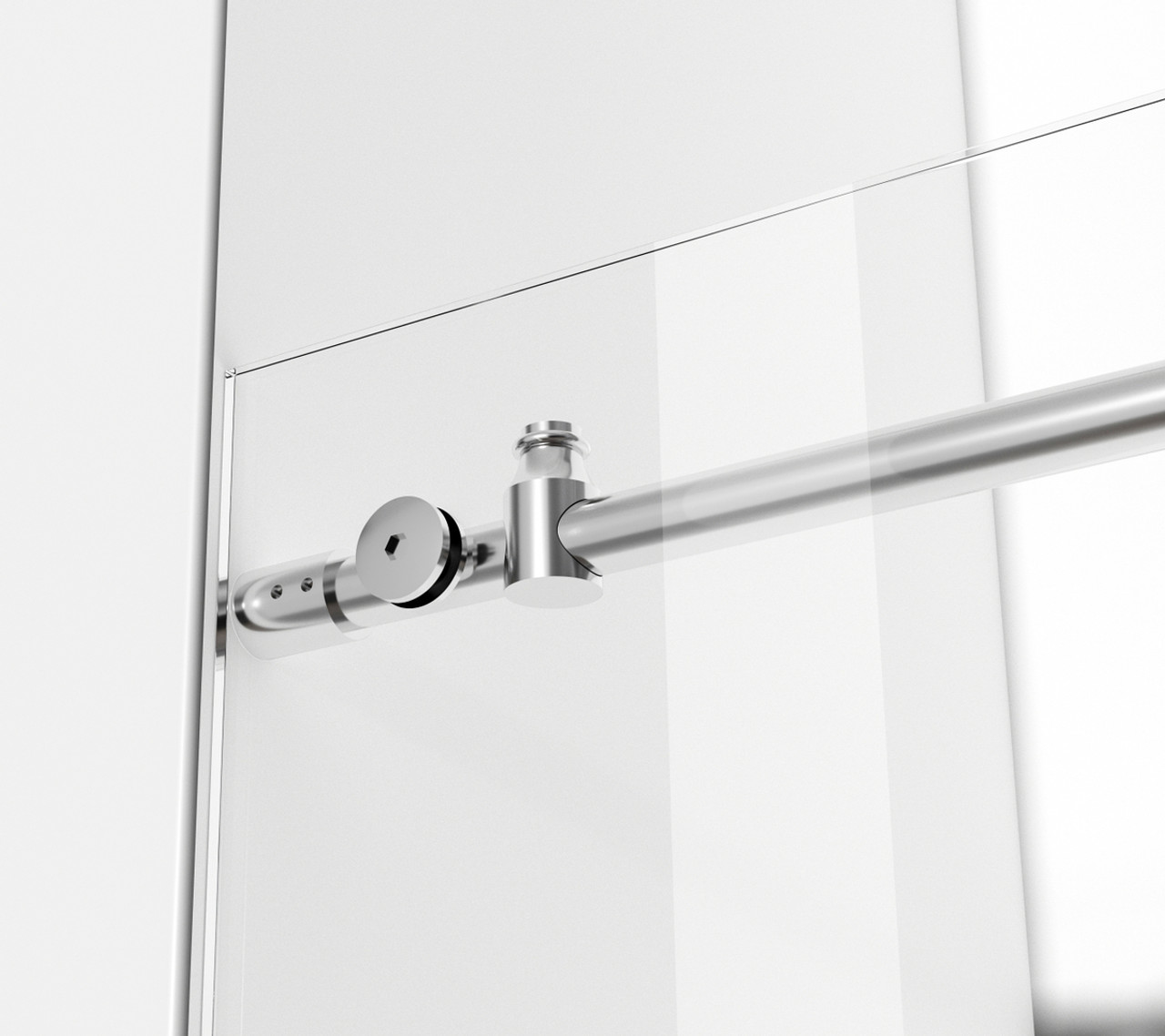 Elegant Kitchen and Bath SD101-6076PCH Frameless shower door 60 x 76 Polished Chrome