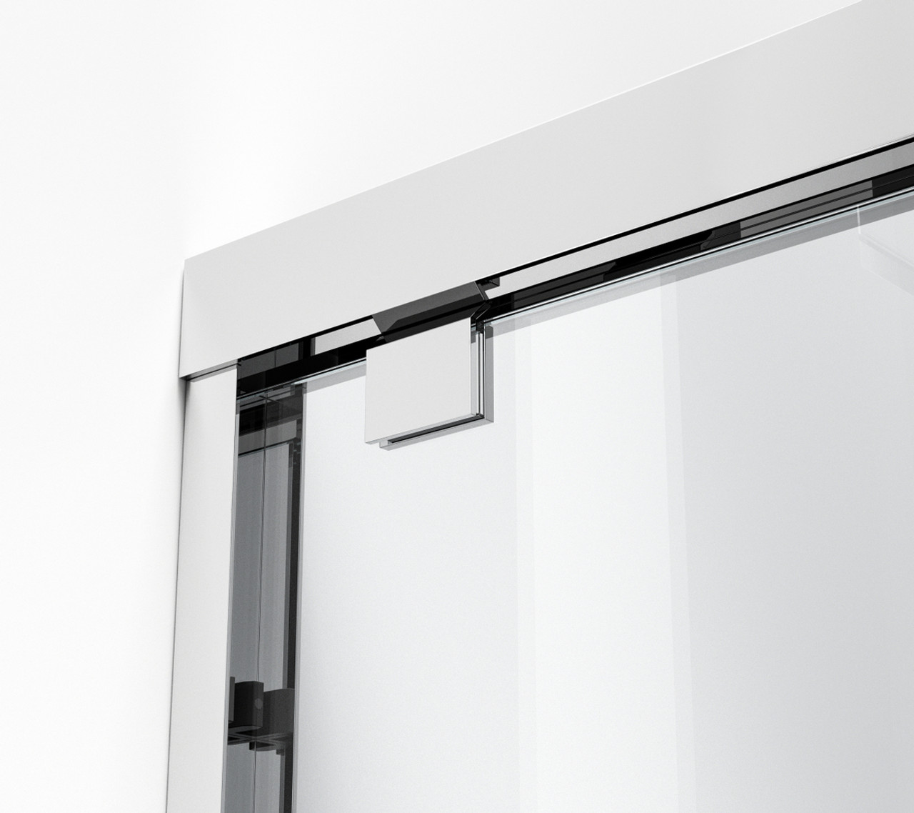Elegant Kitchen and Bath SD303-4876PCH Semi-frameless shower door 48 x 76 Polished Chrome