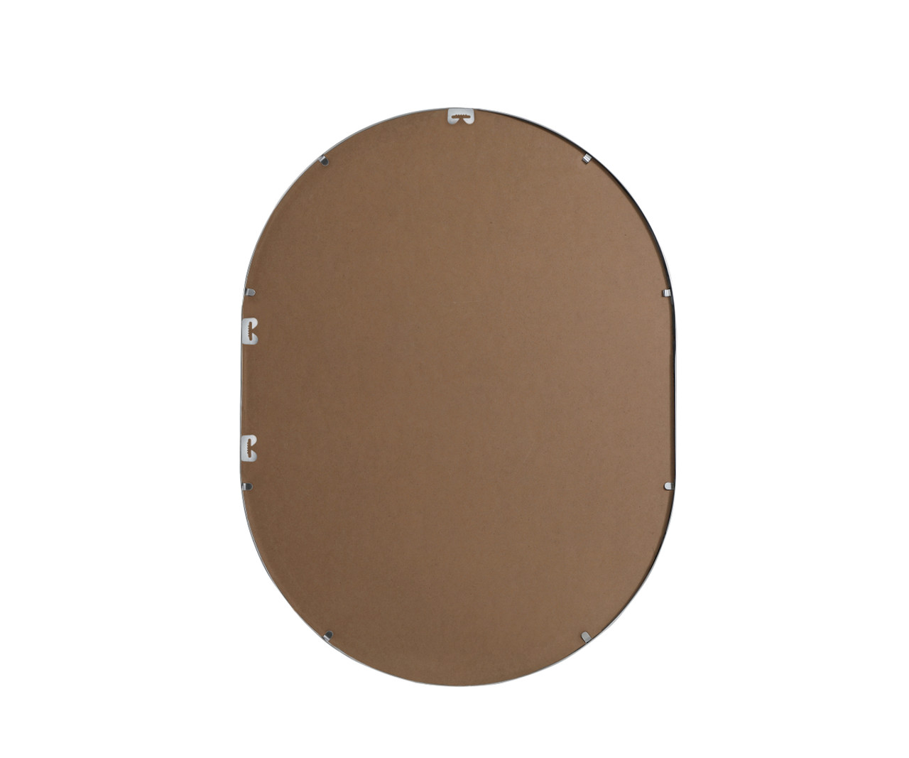 Elegant Decor MR2A3040SIL Metal Frame Oval Mirror 30x40 Inch in Silver