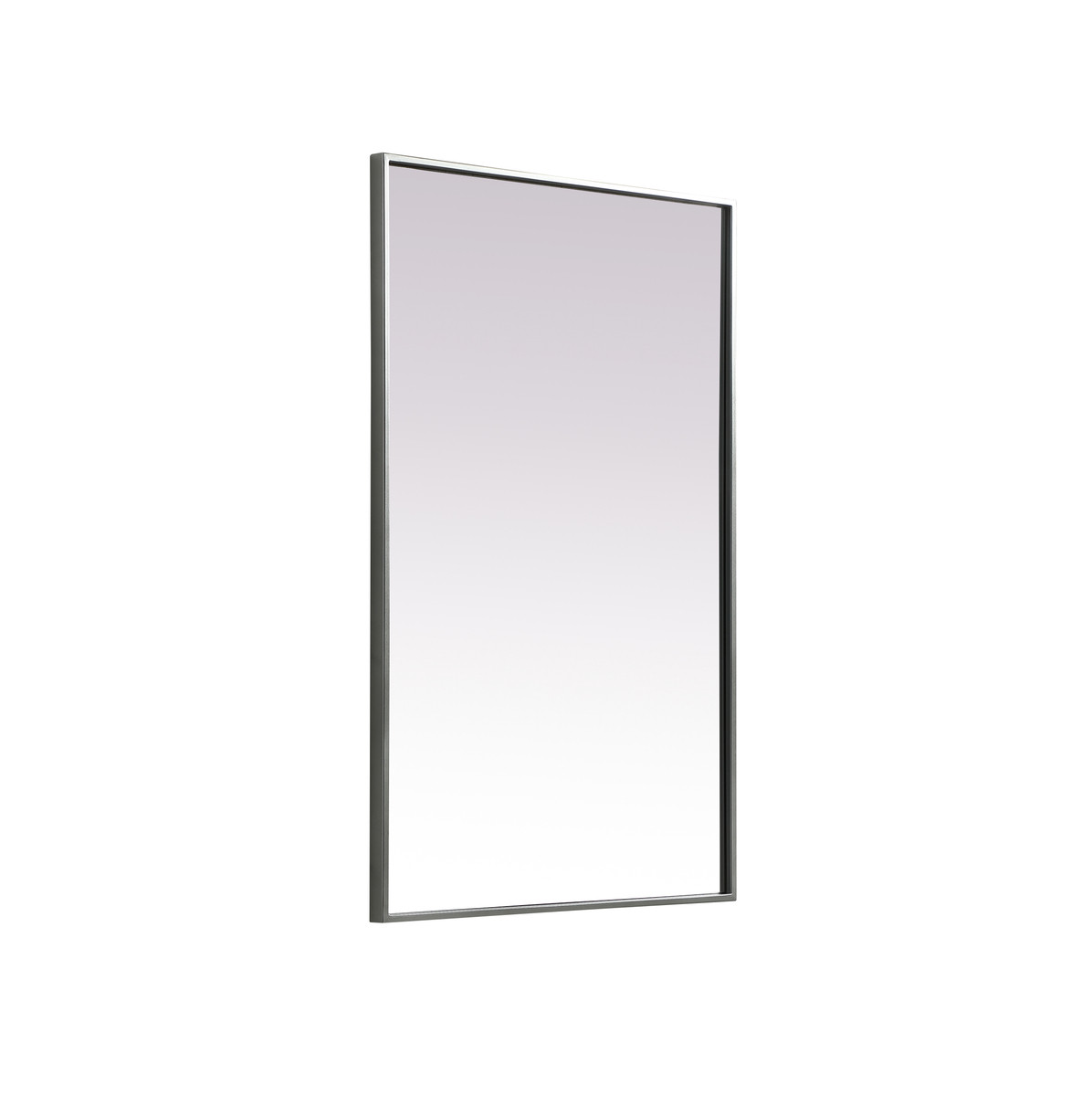 Elegant Decor MR42436S Metal Frame Rectangle Mirror 24x36 Inch in Silver