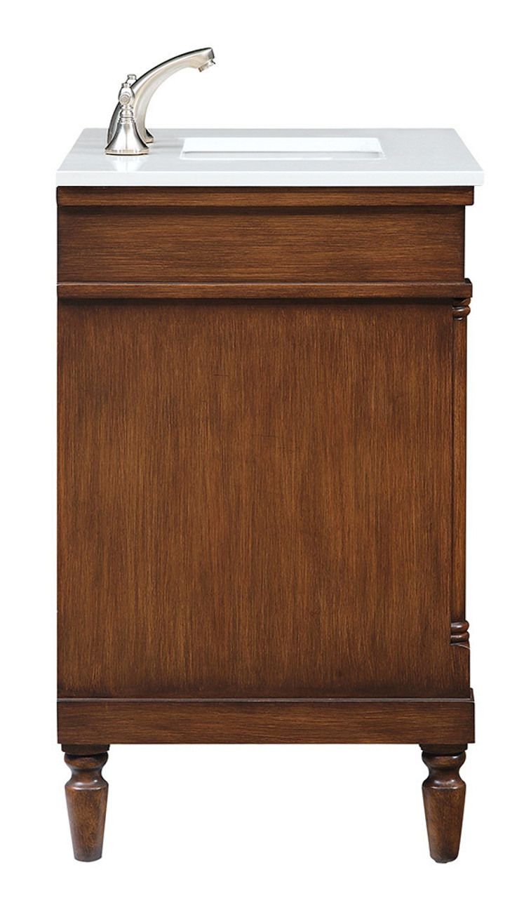 Elegant Decor VF13030WT-VW 30 inch Single Bathroom vanity in Walnut with ivory white engineered marble Elegant Decor VF13030WT-VW 30 inch Single Bathroom vanity in Walnut with ivory white engineered marble