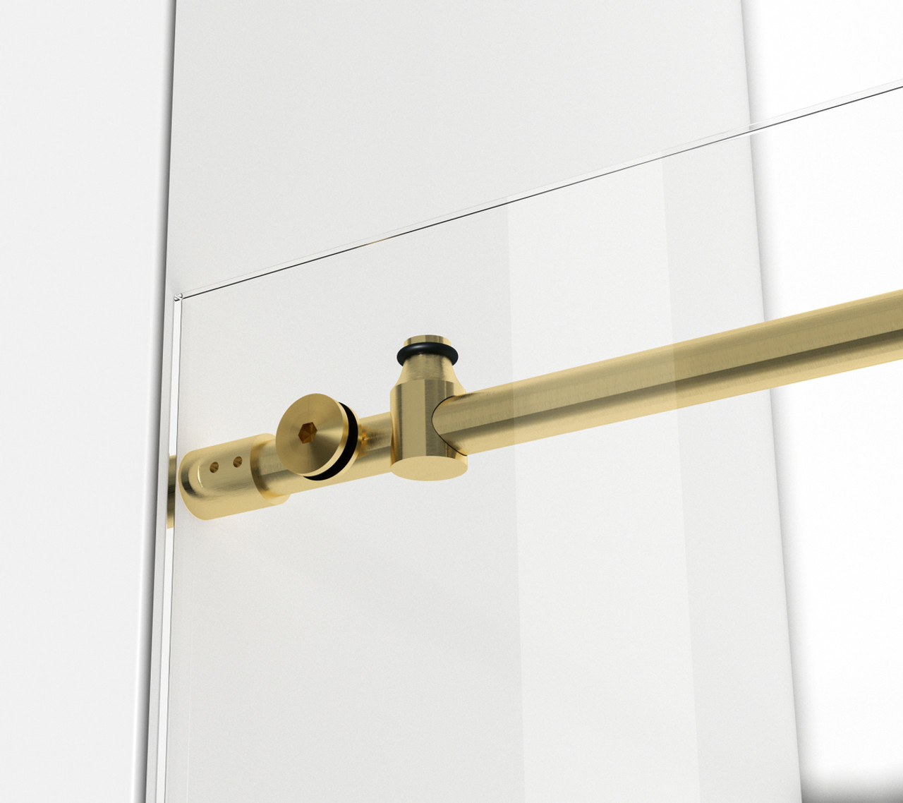 Elegant Kitchen and Bath SD101-4876BGD Frameless shower door 48 x 76 Brushed Gold