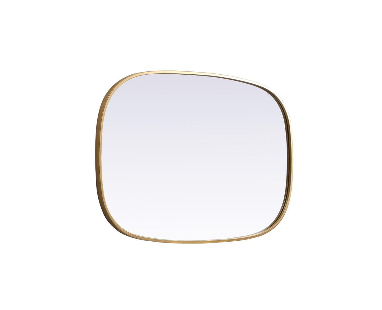 Elegant Decor MR2B2436BRS Metal Frame Oval Mirror 24x36 Inch in Brass Elegant Decor MR2B2436BRS Metal Frame Oval Mirror 24x36 Inch in Brass