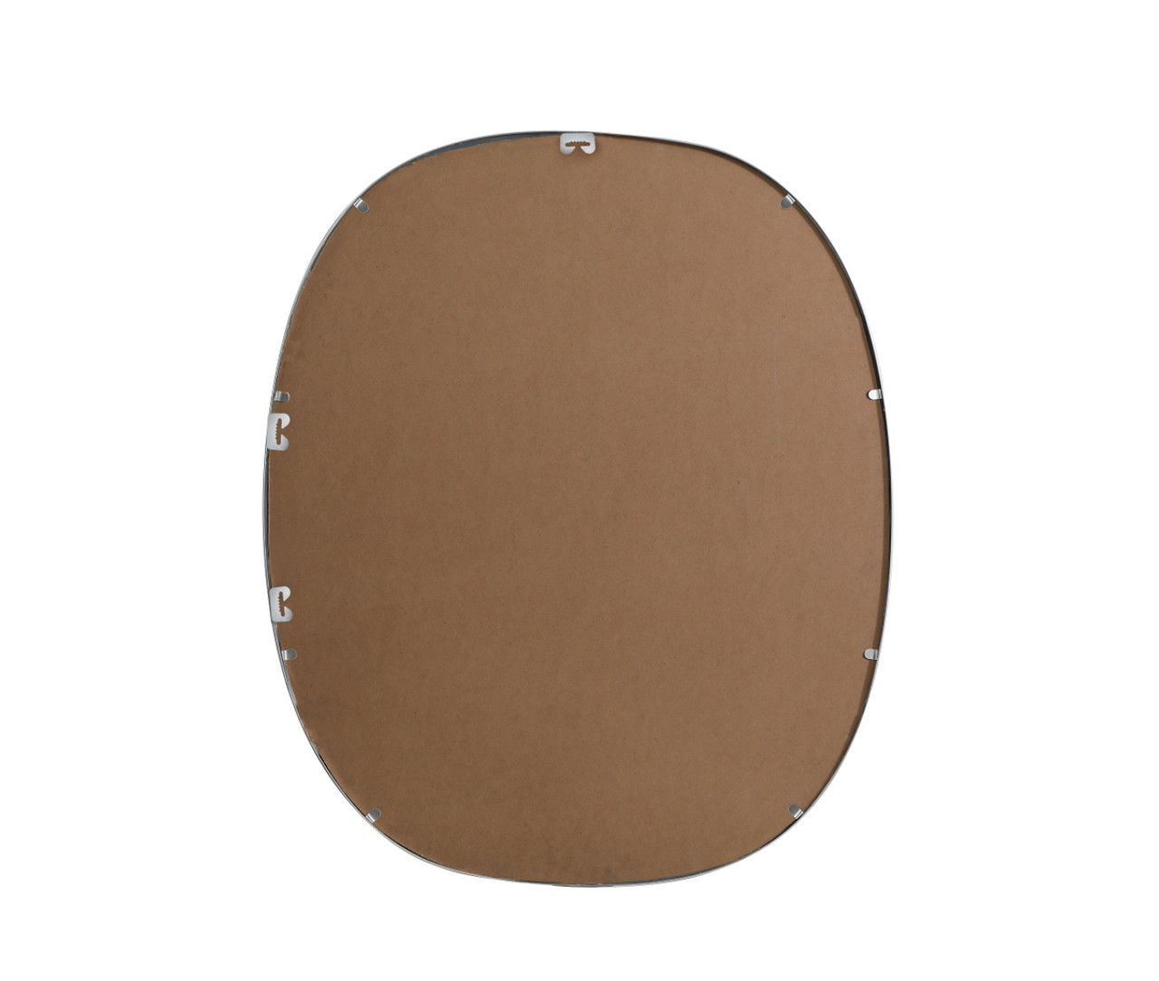 Elegant Decor MR2B3036SIL Metal Frame Oval Mirror 30x36 Inch in Silver
