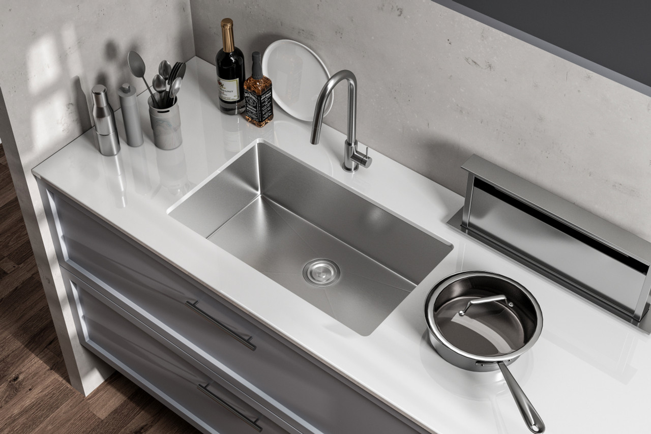 Elegant Kitchen and Bath SK10130 Stainless Steel undermount kitchen sink L30''xW18'' x H10"