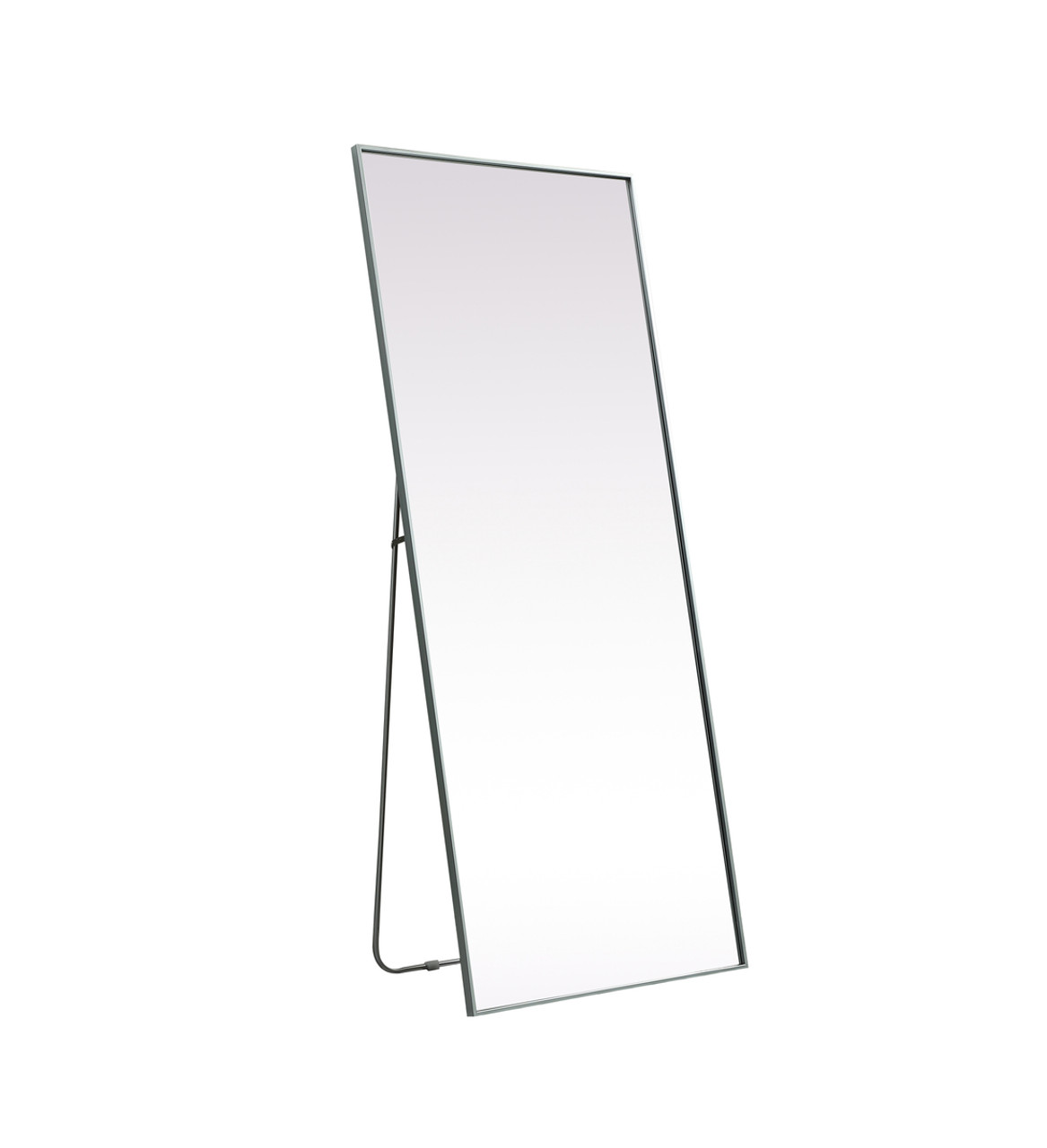 Elegant Decor MR4FL3072S Metal Frame Rectangle Full Length Mirror 30x72 Inch in Silver