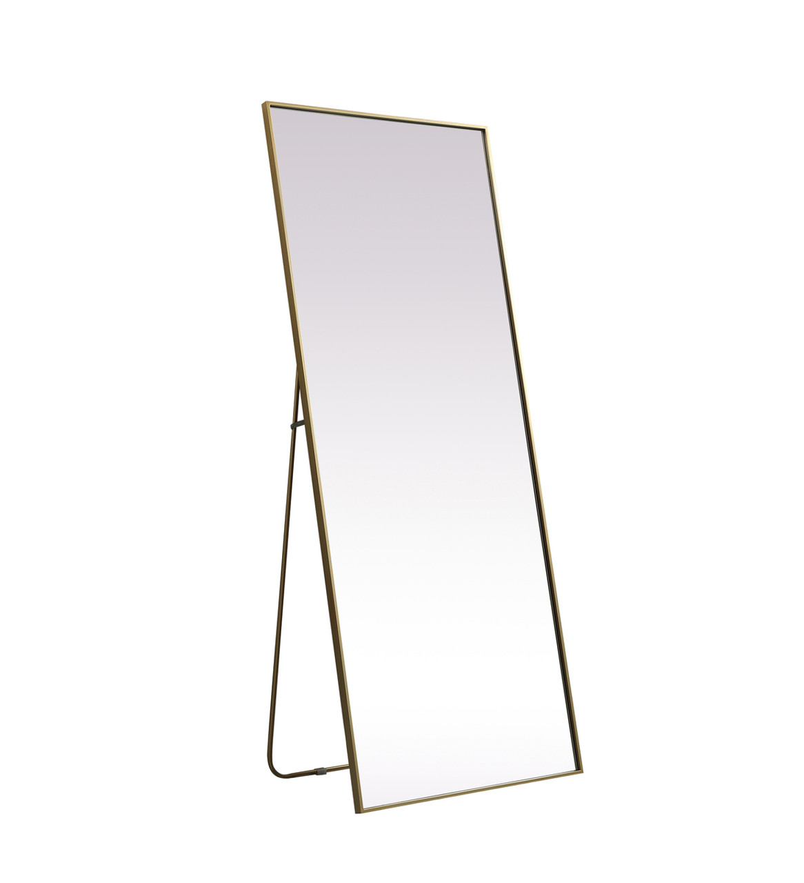 Elegant Decor MR4FL3072BR Metal Frame Rectangle Full Length Mirror 30x72 Inch in Brass Elegant Decor MR4FL3072BR Metal Frame Rectangle Full Length Mirror 30x72 Inch in Brass