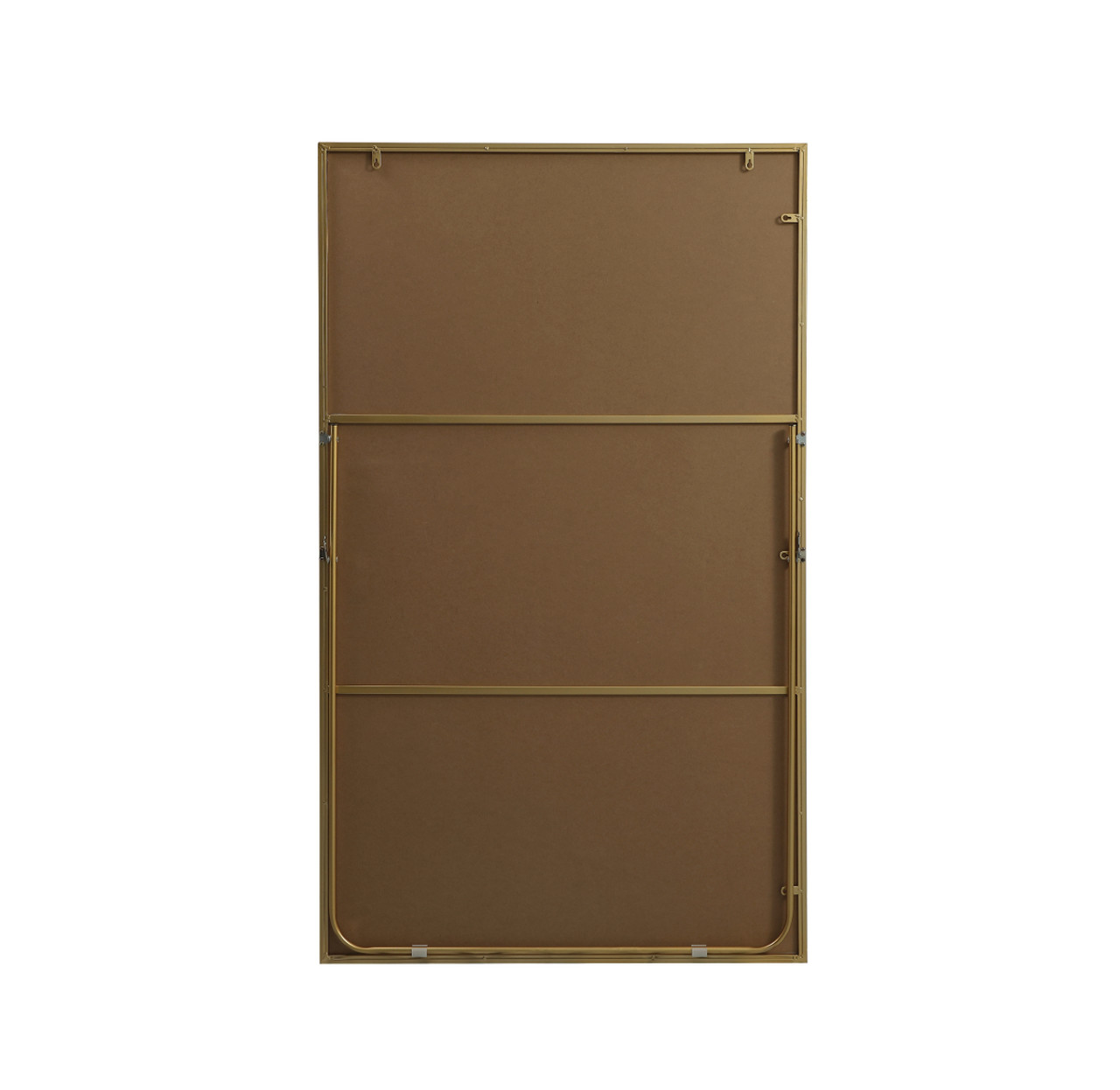 Elegant Decor MR4FL3660BR Metal Frame Rectangle Full Length Mirror 36x60 Inch in Brass