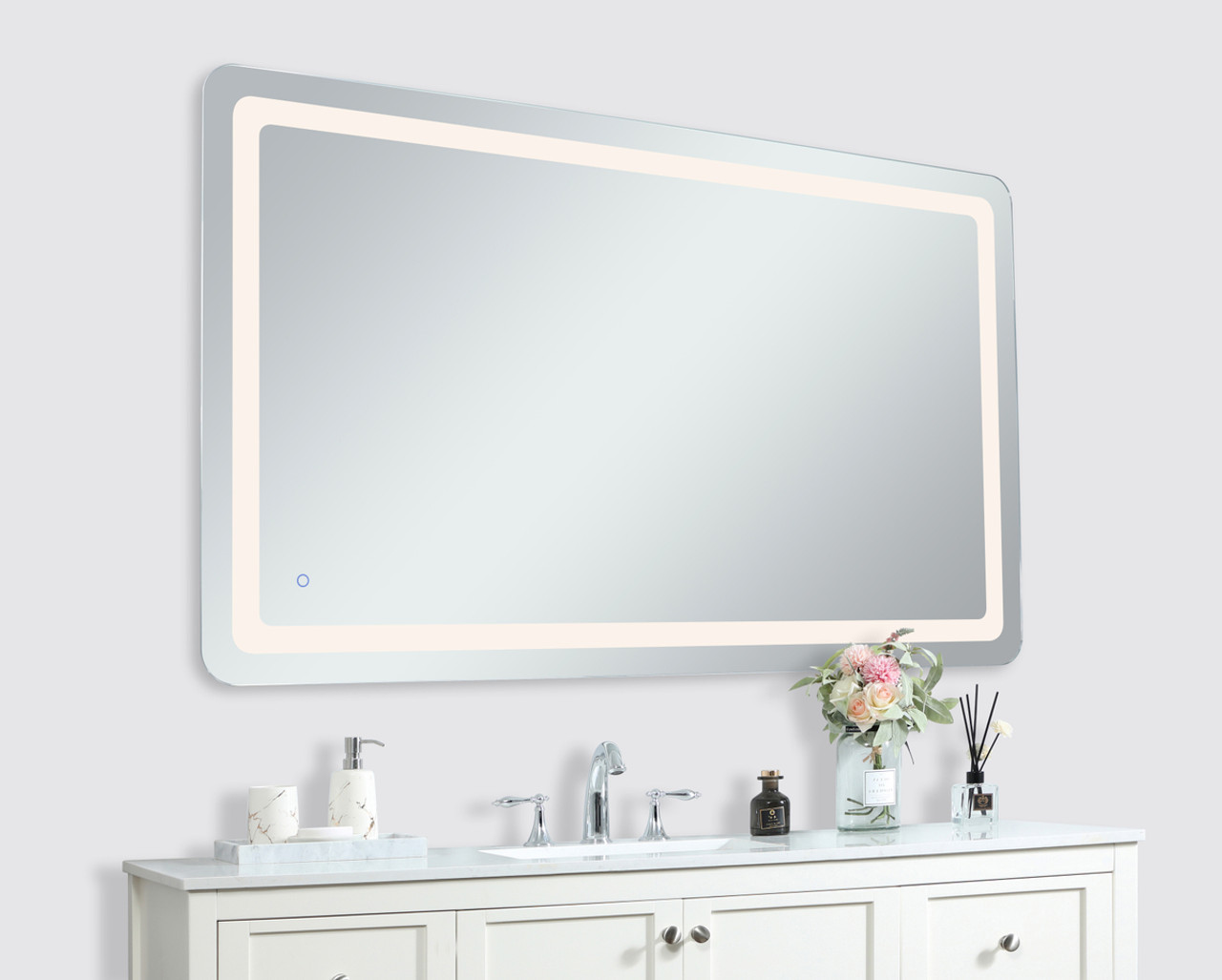 Elegant Decor MRE33660 Genesis 36in x 60in soft edge LED mirror