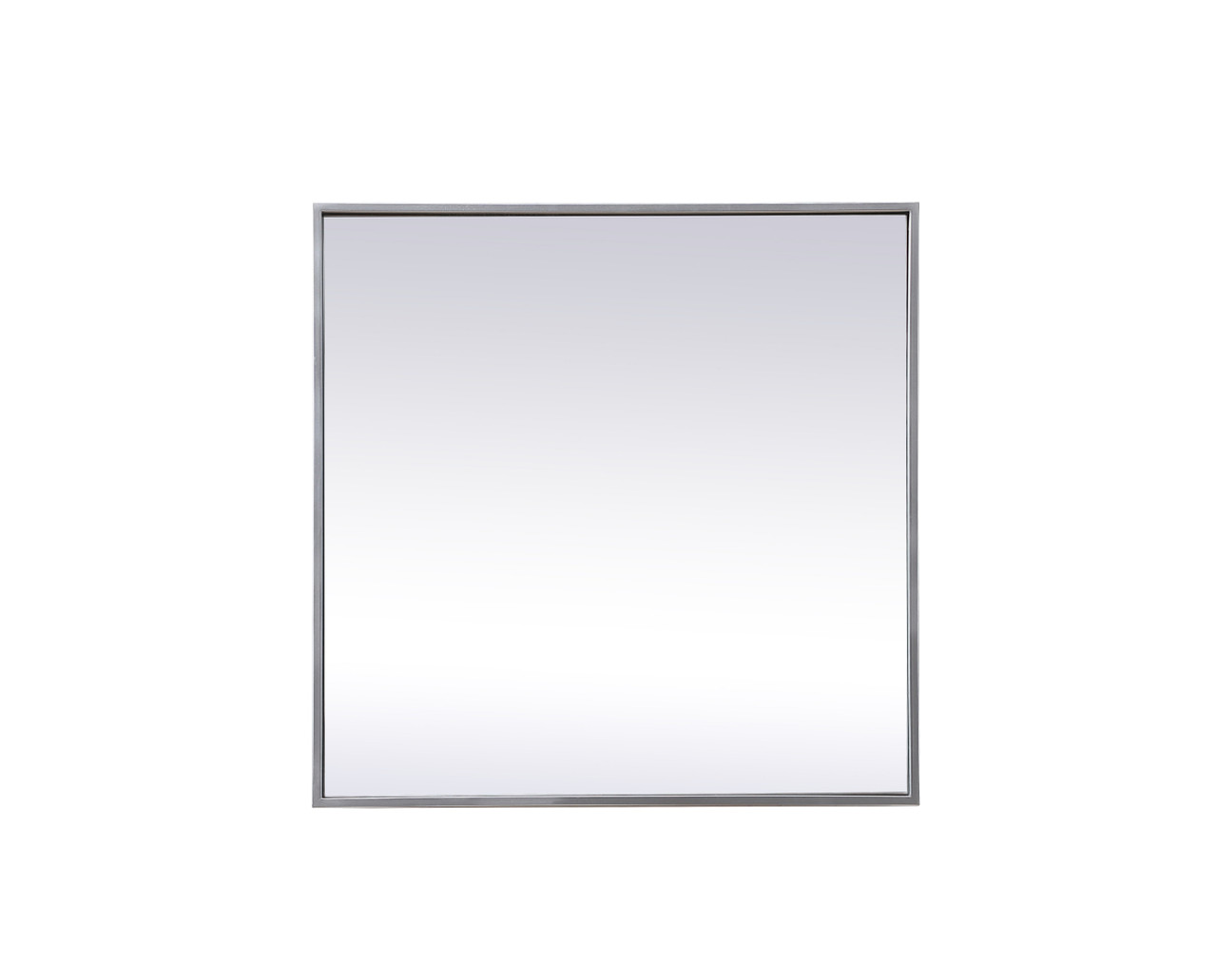 Elegant Decor MR42424S Metal Frame Square Mirror 24 inch in Silver Elegant Decor MR42424S Metal Frame Square Mirror 24 inch in Silver
