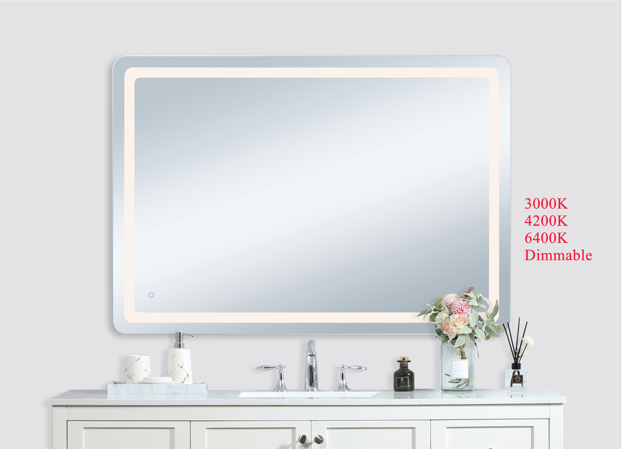 Elegant Decor MRE34260 Genesis 42in x 60in soft edge LED mirror