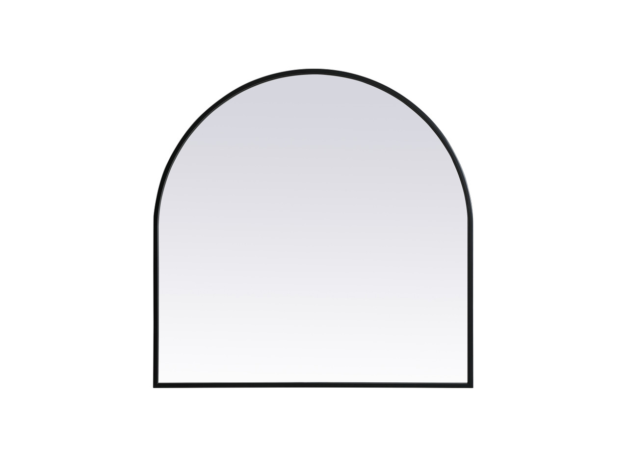 Elegant Decor MR1A3030BLK Metal Frame Arch Mirror 30x30 Inch in Black Elegant Decor MR1A3030BLK Metal Frame Arch Mirror 30x30 Inch in Black