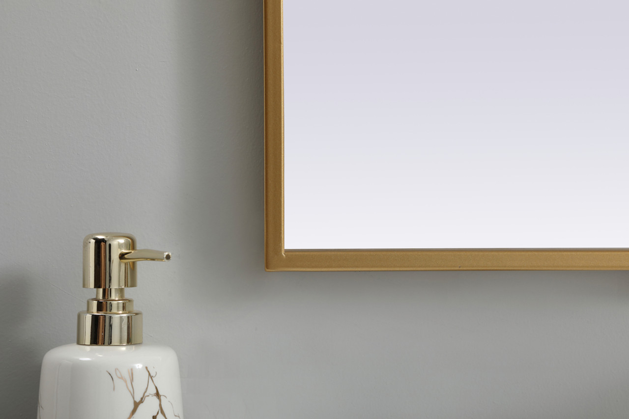 Elegant Decor MR1A3342BRS Metal Frame Arch Mirror 33x42 Inch in Brass Elegant Decor MR1A3342BRS Metal Frame Arch Mirror 33x42 Inch in Brass