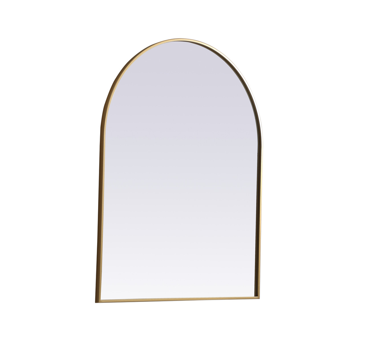 Elegant Decor MR1A3342BRS Metal Frame Arch Mirror 33x42 Inch in Brass Elegant Decor MR1A3342BRS Metal Frame Arch Mirror 33x42 Inch in Brass