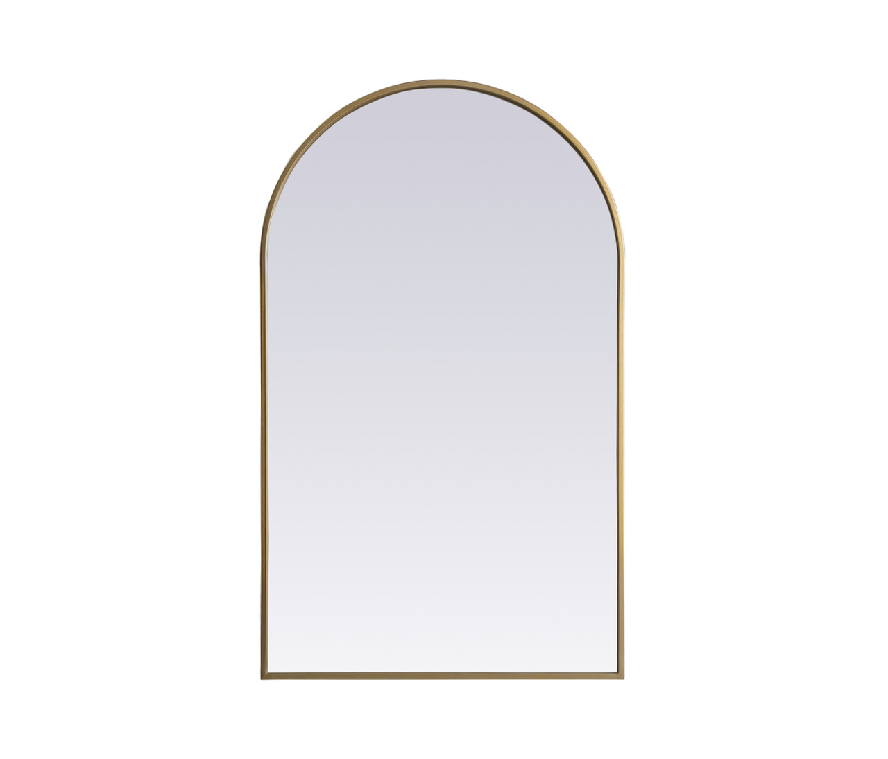 Elegant Decor MR1A2440BRS Metal Frame Arch Mirror 24x40 Inch in Brass Elegant Decor MR1A2440BRS Metal Frame Arch Mirror 24x40 Inch in Brass