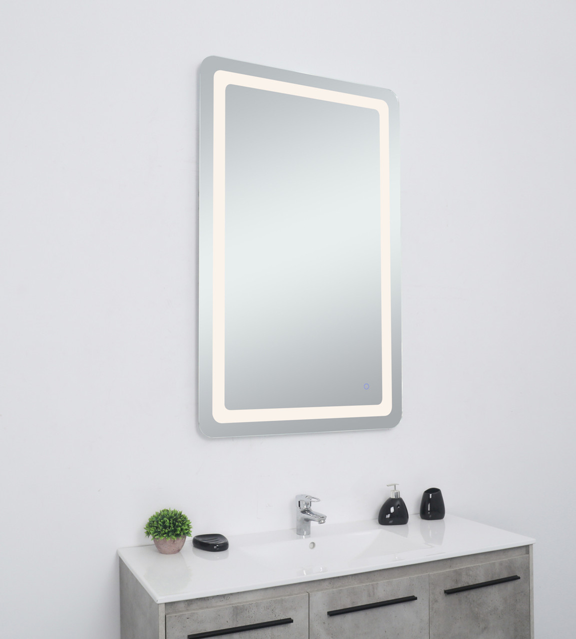 Elegant Decor MRE33048 Genesis 30in x 48in soft edge LED mirror
