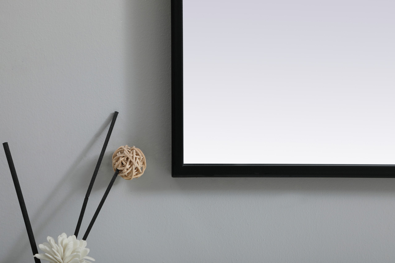 Elegant Decor MR1A2230BLK Metal Frame Arch Mirror 22x30 Inch in Black Elegant Decor MR1A2230BLK Metal Frame Arch Mirror 22x30 Inch in Black