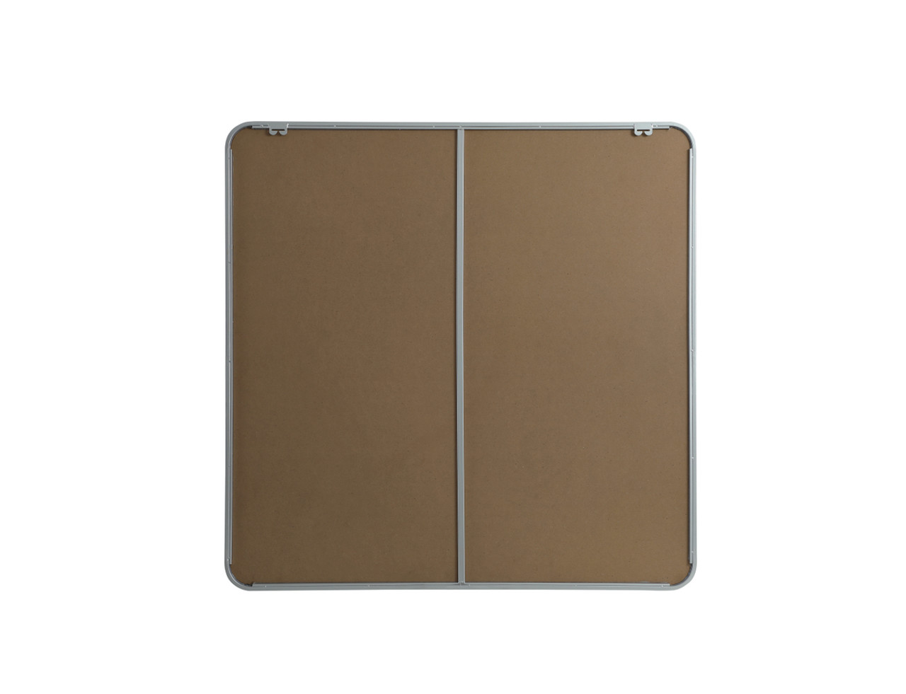 Elegant Decor MR804242S Soft corner metal square mirror 42x42 inch in Silver