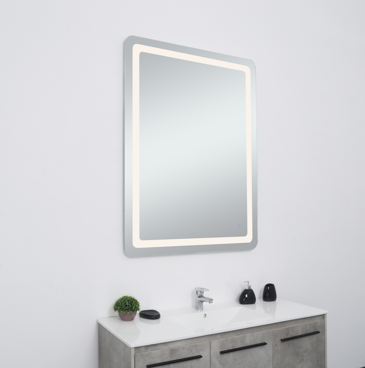 Elegant Decor MRE33648 Genesis 36in x 48in soft edge LED mirror