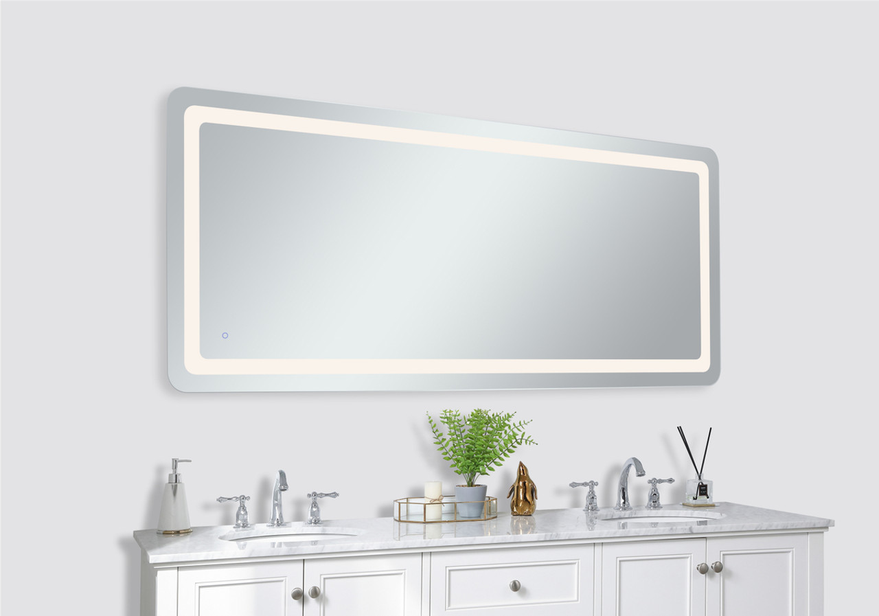Elegant Decor MRE33072 Genesis 30in x 72in soft edge LED mirror