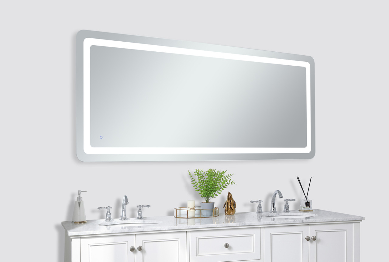 Elegant Decor MRE33072 Genesis 30in x 72in soft edge LED mirror