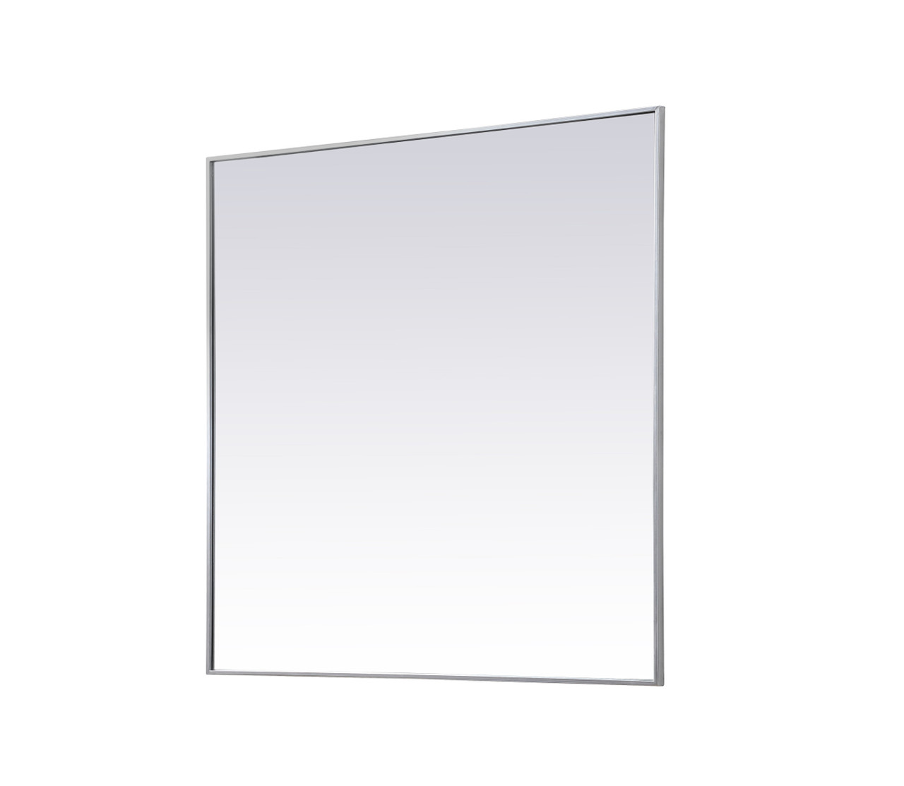 Elegant Decor MR44848S Metal Frame Square Mirror 48 inch in Silver