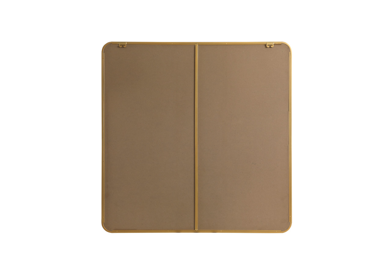Elegant Decor MR804242BR Soft corner metal square mirror 42x42 inch in Brass Elegant Decor MR804242BR Soft corner metal square mirror 42x42 inch in Brass