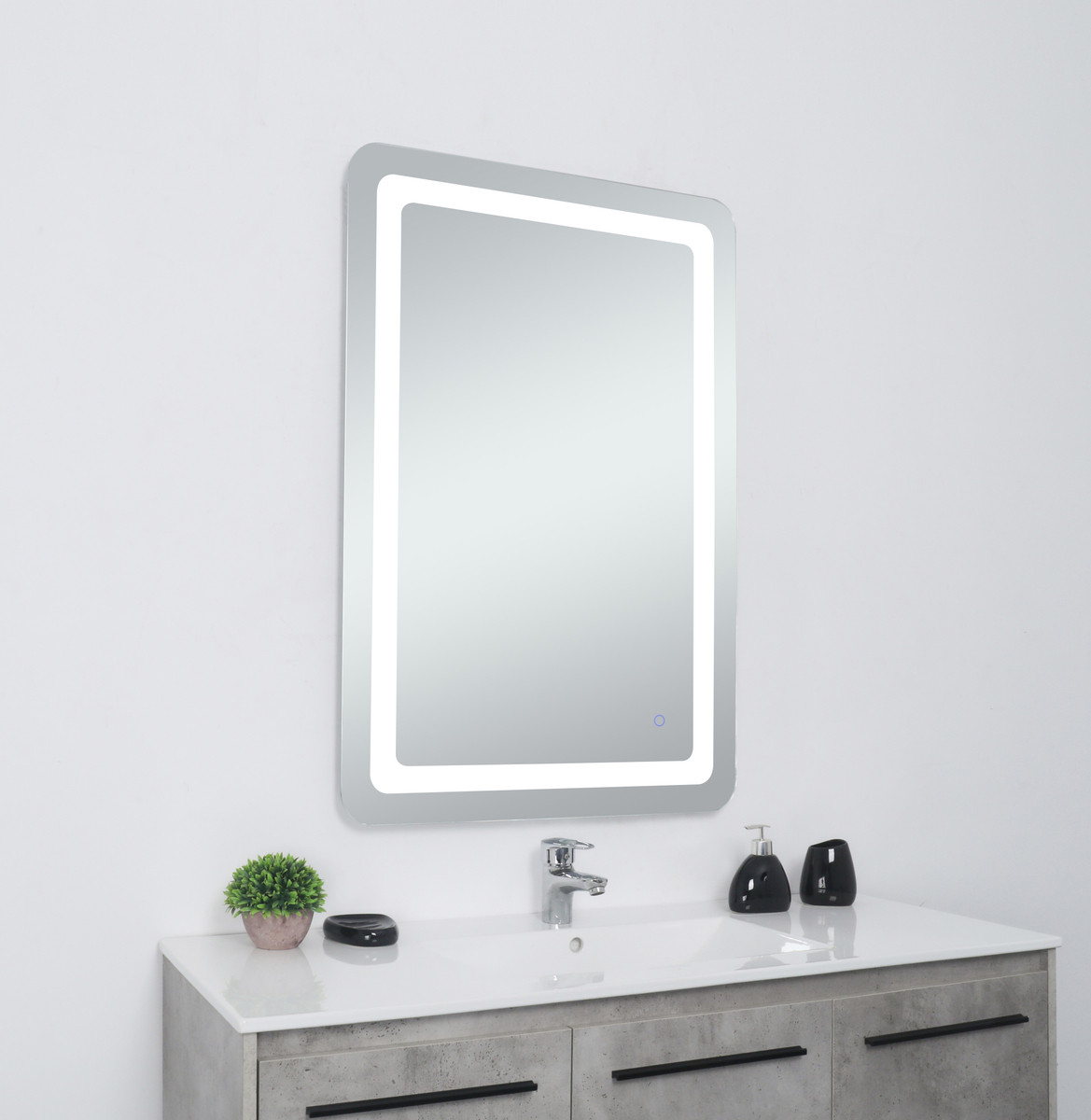 Elegant Decor MRE32440 Genesis 24in x 40in soft edge LED mirror