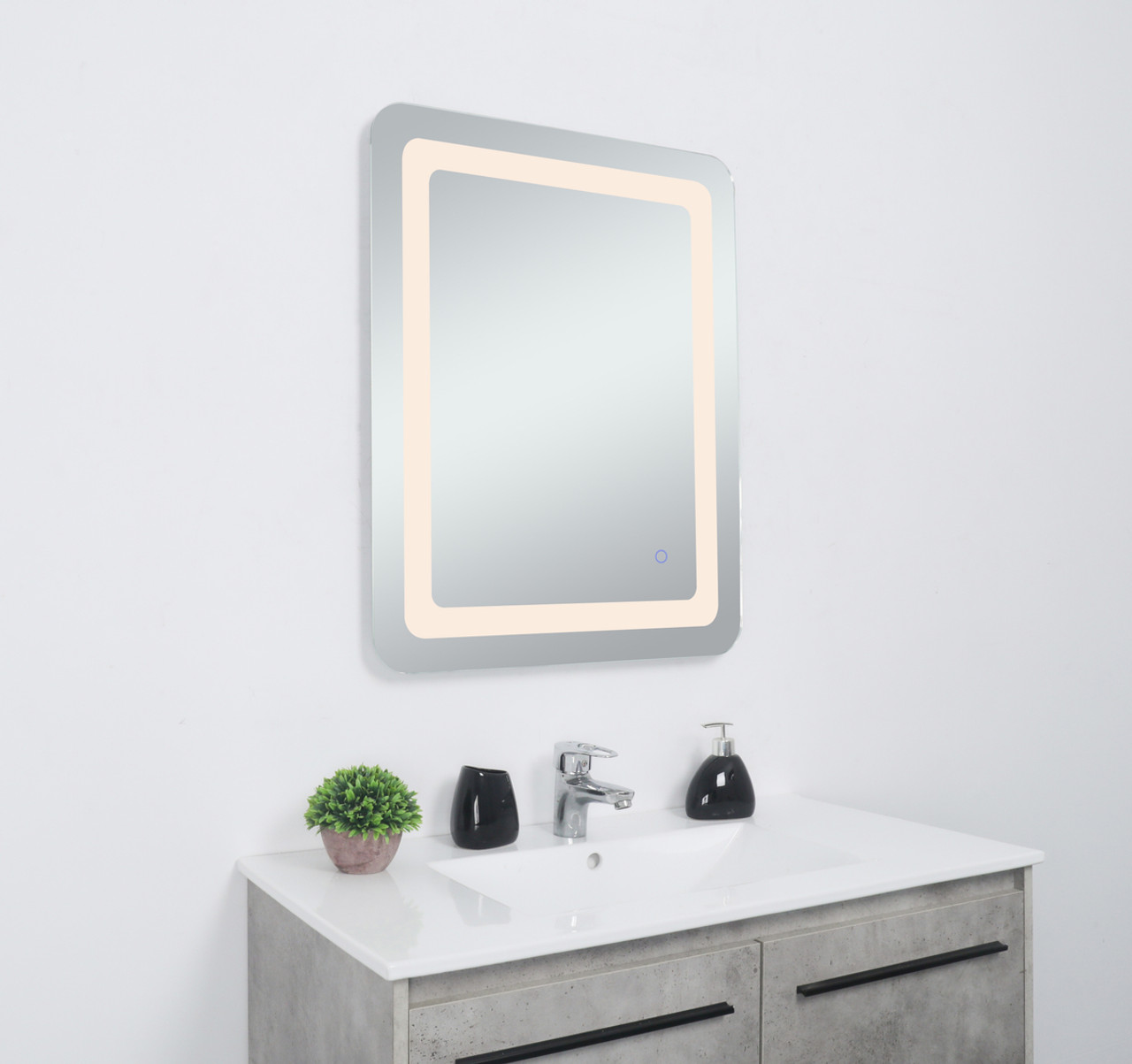 Elegant Decor MRE32030 Genesis 20in x 30in soft edge LED mirror