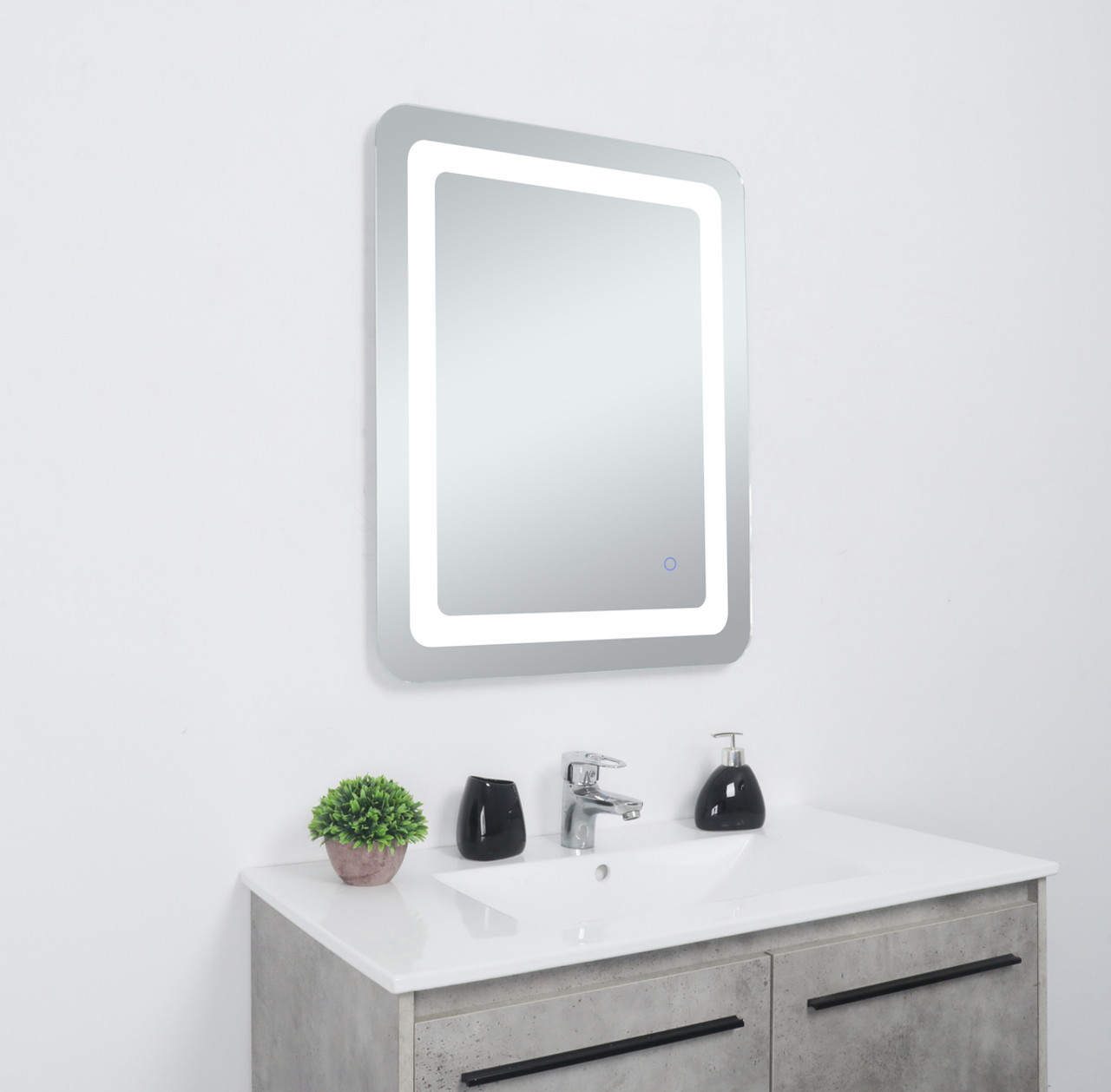 Elegant Decor MRE32030 Genesis 20in x 30in soft edge LED mirror