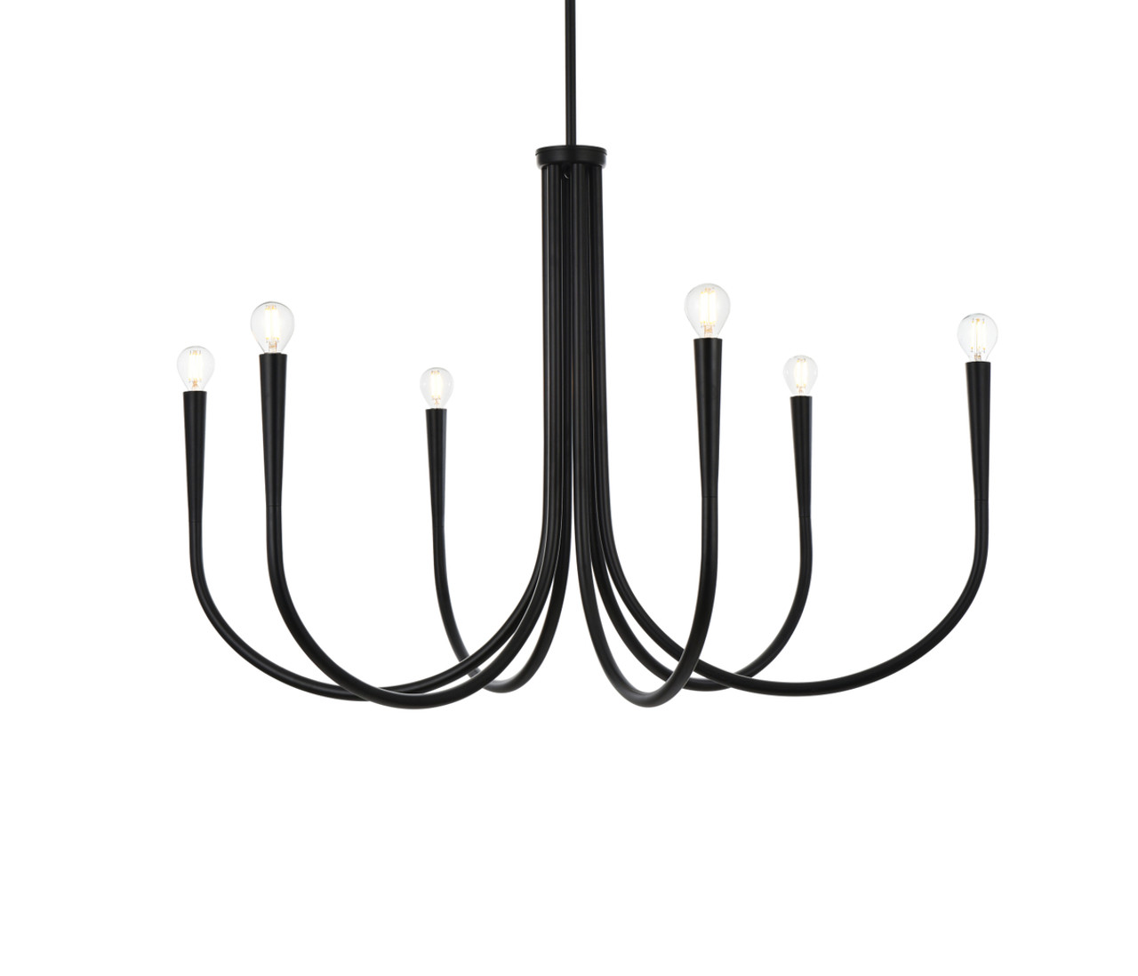 Living District LD722D36BK Layne 36 inch chandelier in Black