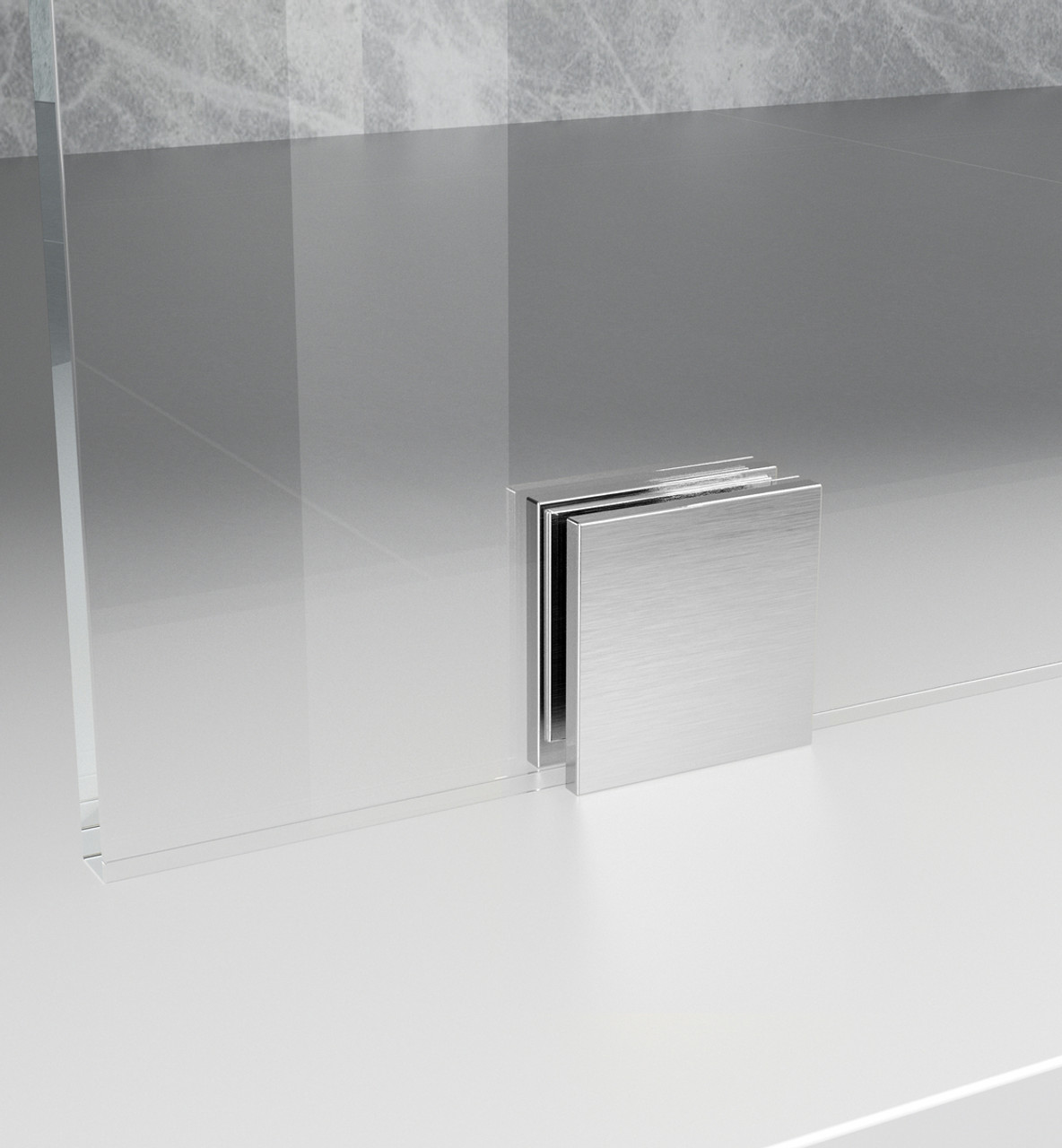 Elegant Kitchen and Bath SD155-3578BNK Fixed frameless shower door 35 x 78 Brushed Nickel