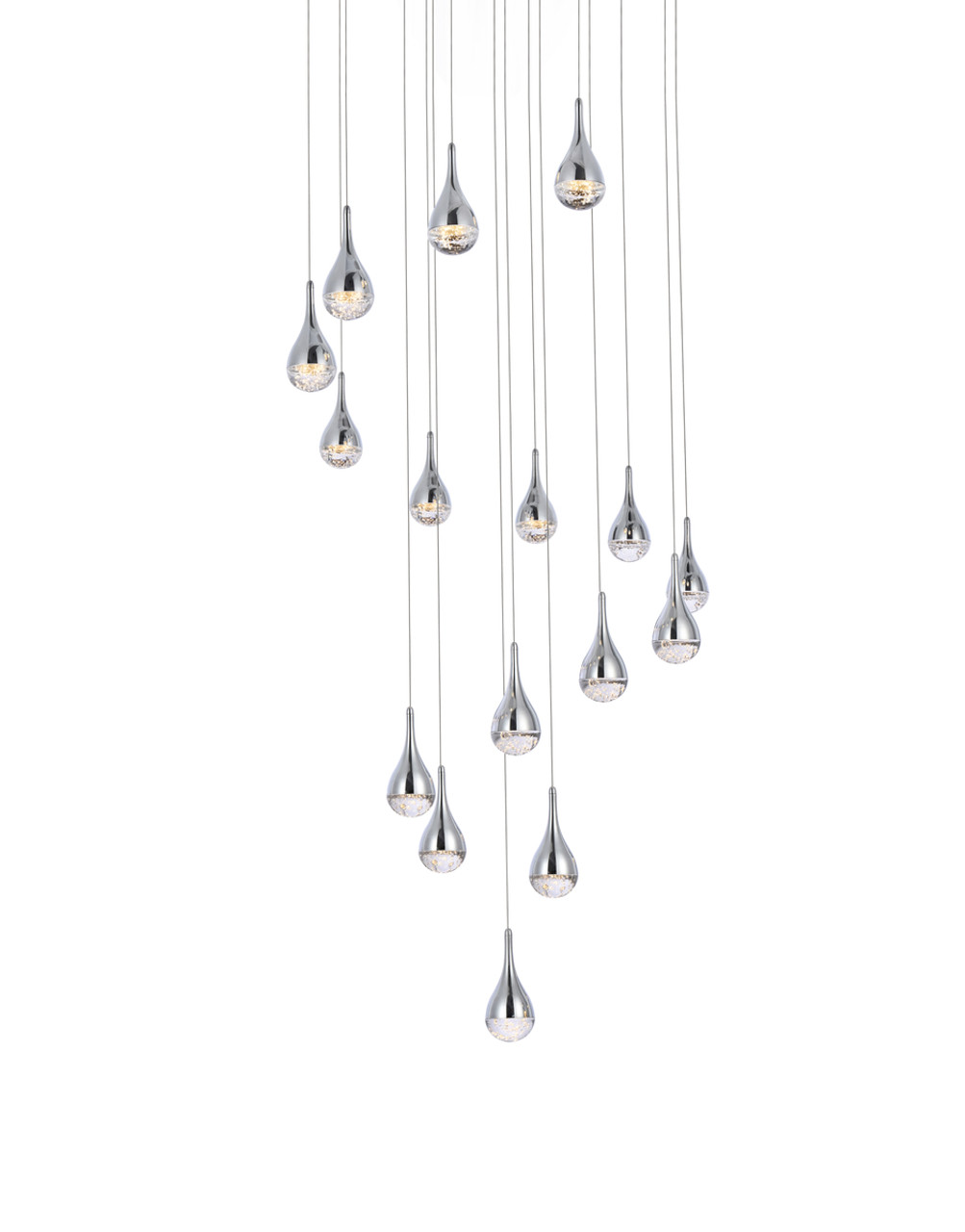 Elegant Lighting 3816D36C Amherst 36 inch LED chandelier in chrome Elegant Lighting 3816D36C Amherst 36 inch LED chandelier in chrome