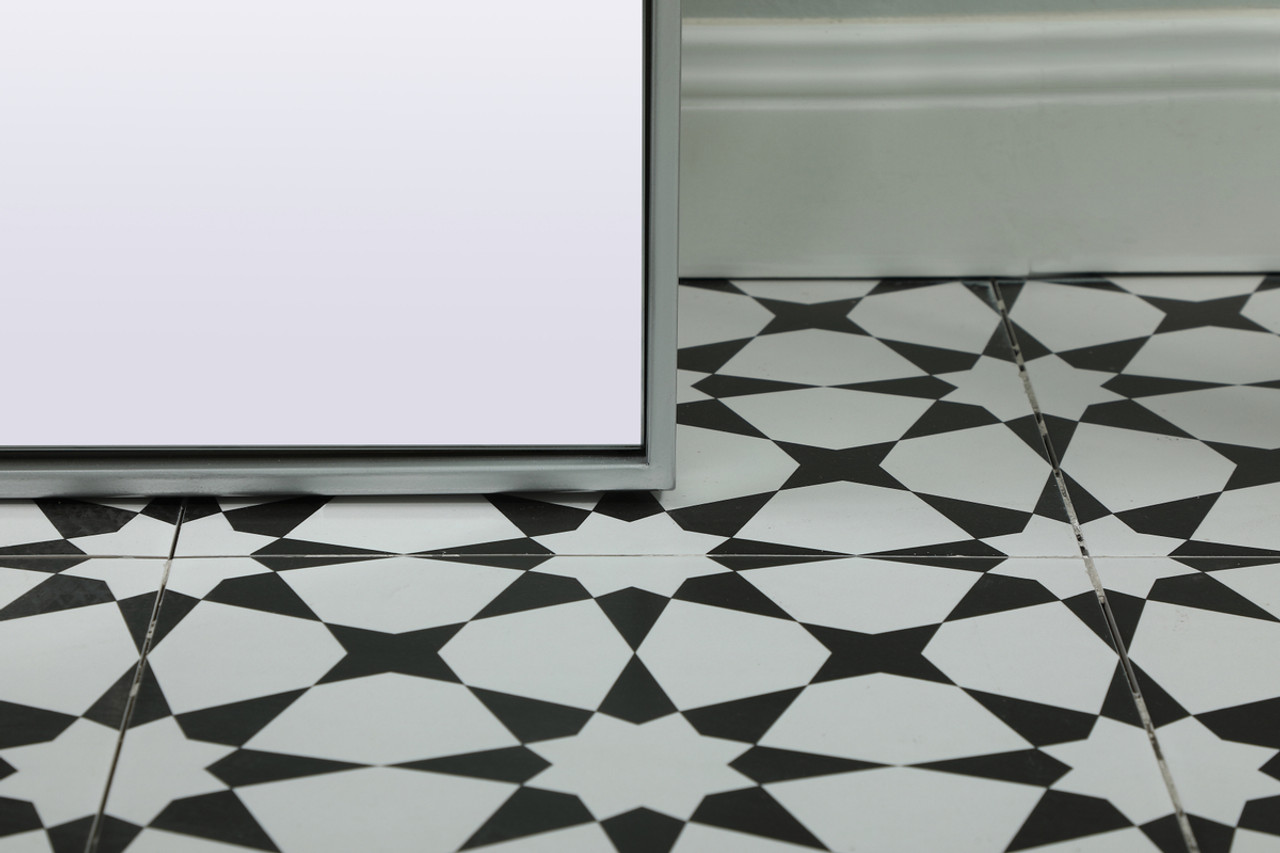 Elegant Decor MR1A2874SIL Metal Frame Arch Full Length Mirror 28x74 Inch in Silver Elegant Decor MR1A2874SIL Metal Frame Arch Full Length Mirror 28x74 Inch in Silver