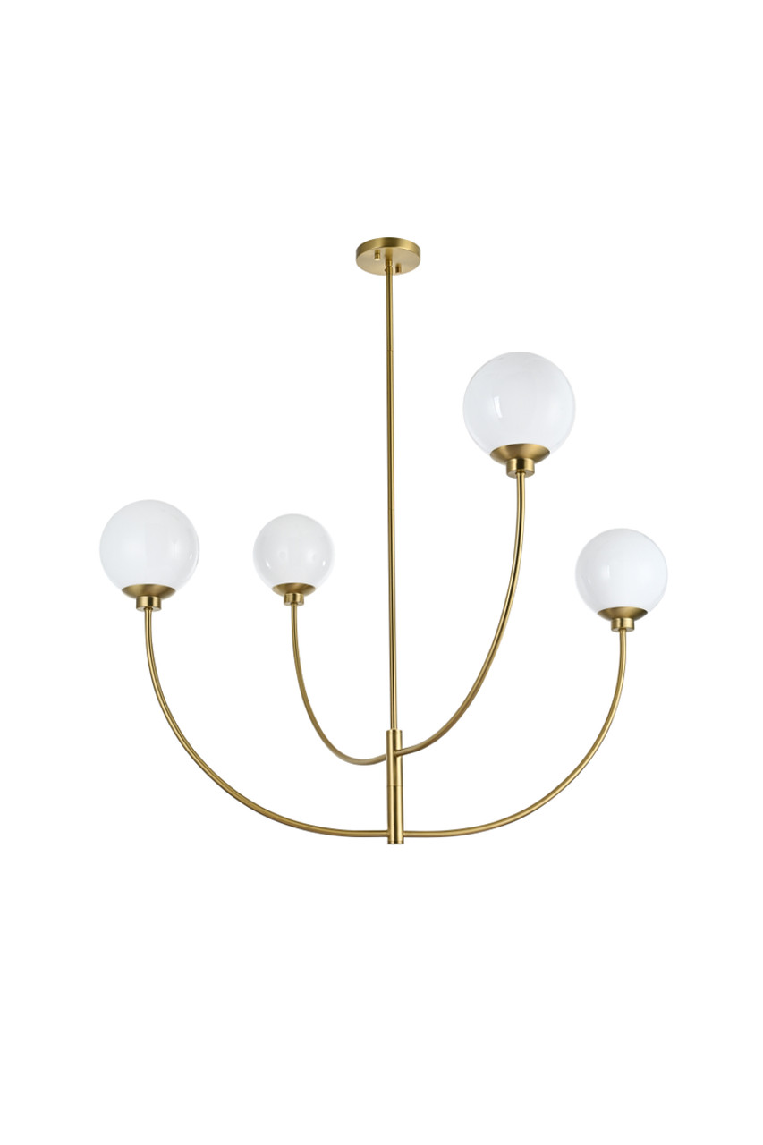 Living District LD814D42SG Nyomi 42 inch chandelier in Satin Gold